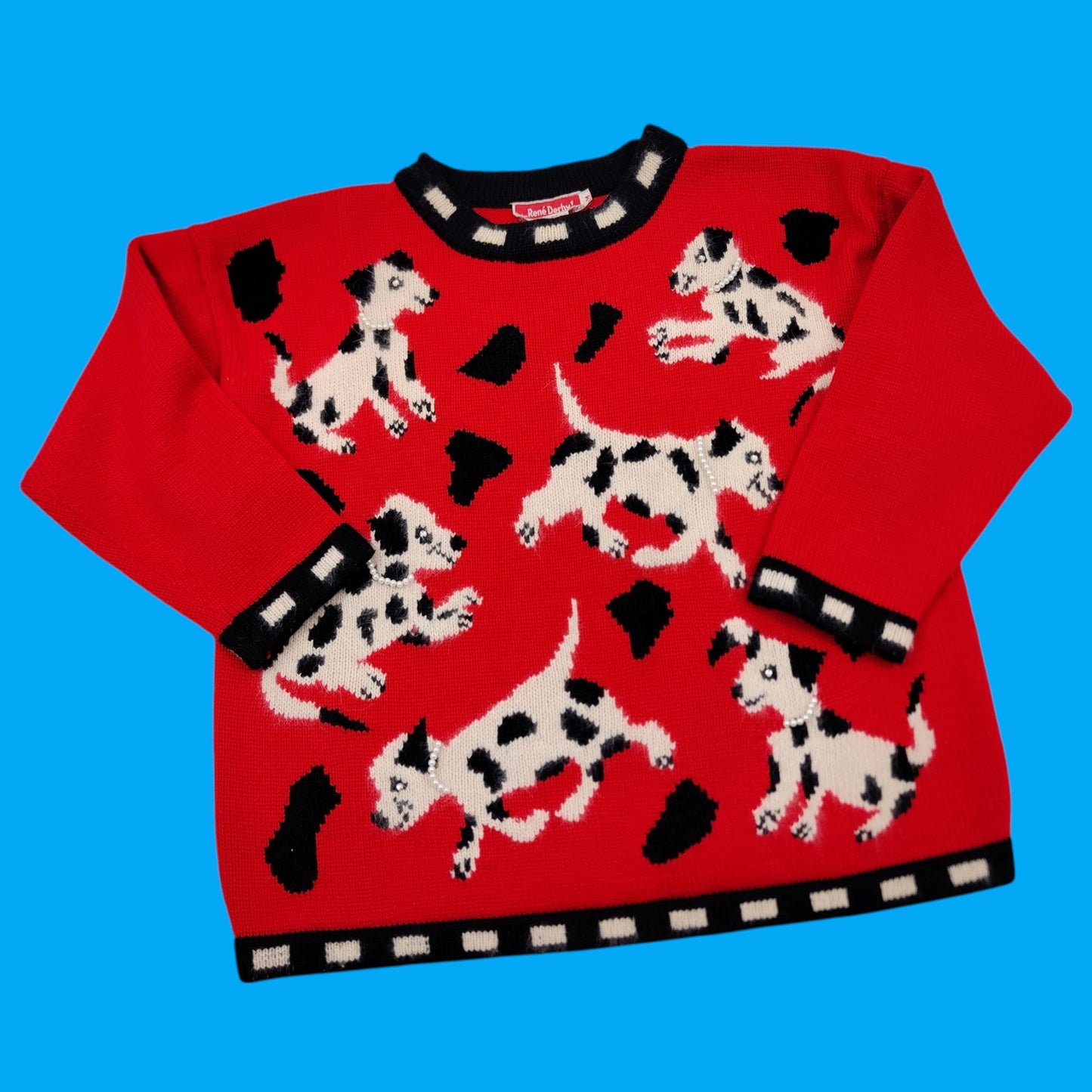Derhy '80s Dalmatian Pullover
