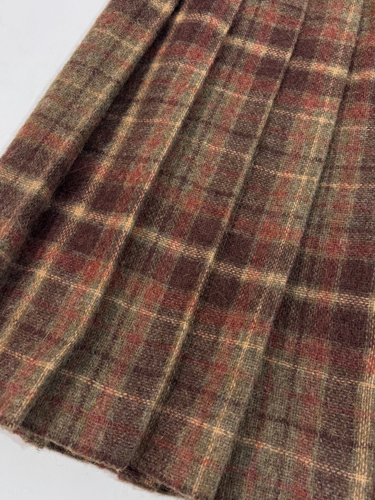 '70s Wool Pleated Skirt