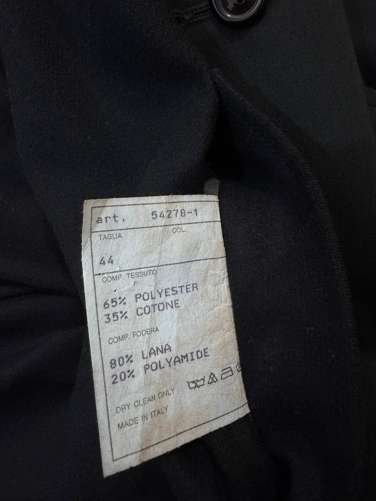 '80s Reversible Black Trenchcoat -