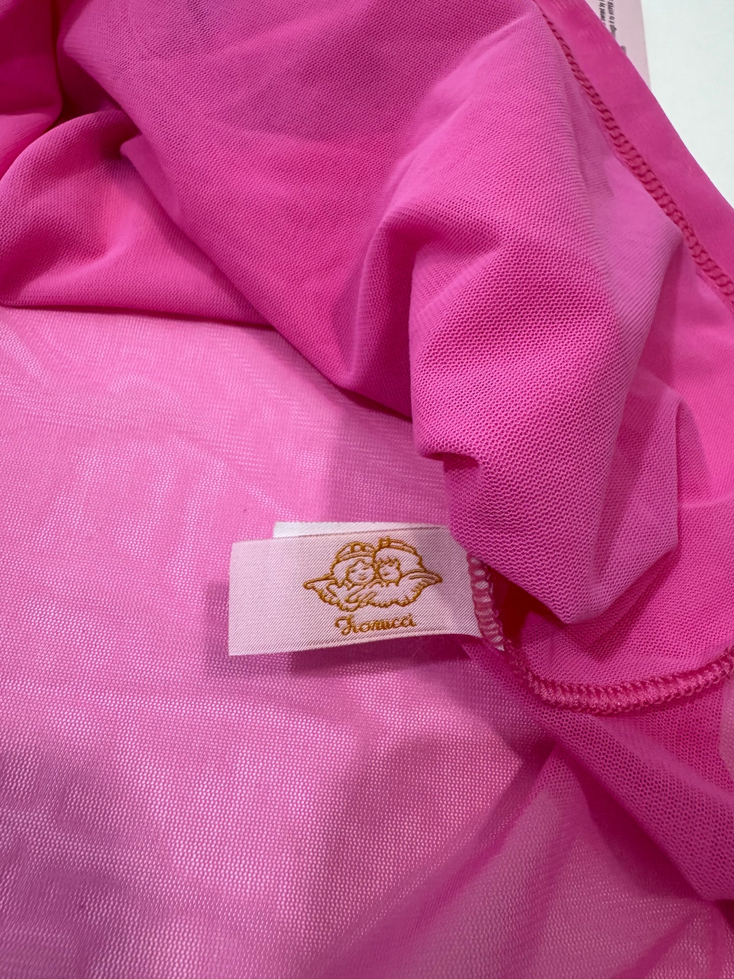 Fiorucci Y2K Deadstock Mesh Top - Pink