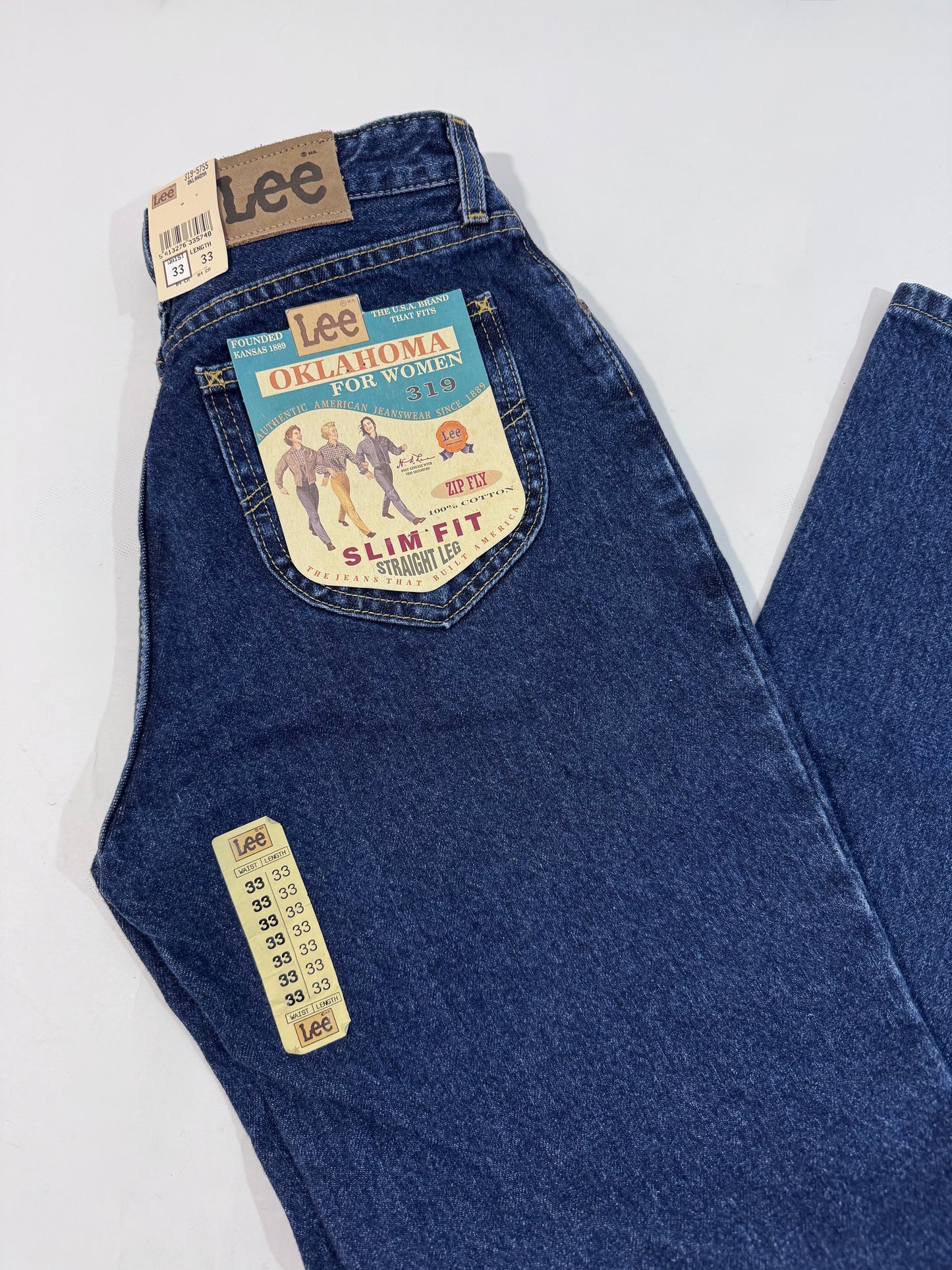 Lee Oklahoma Deadstock Jeans - Dark Wash - Size 33-33