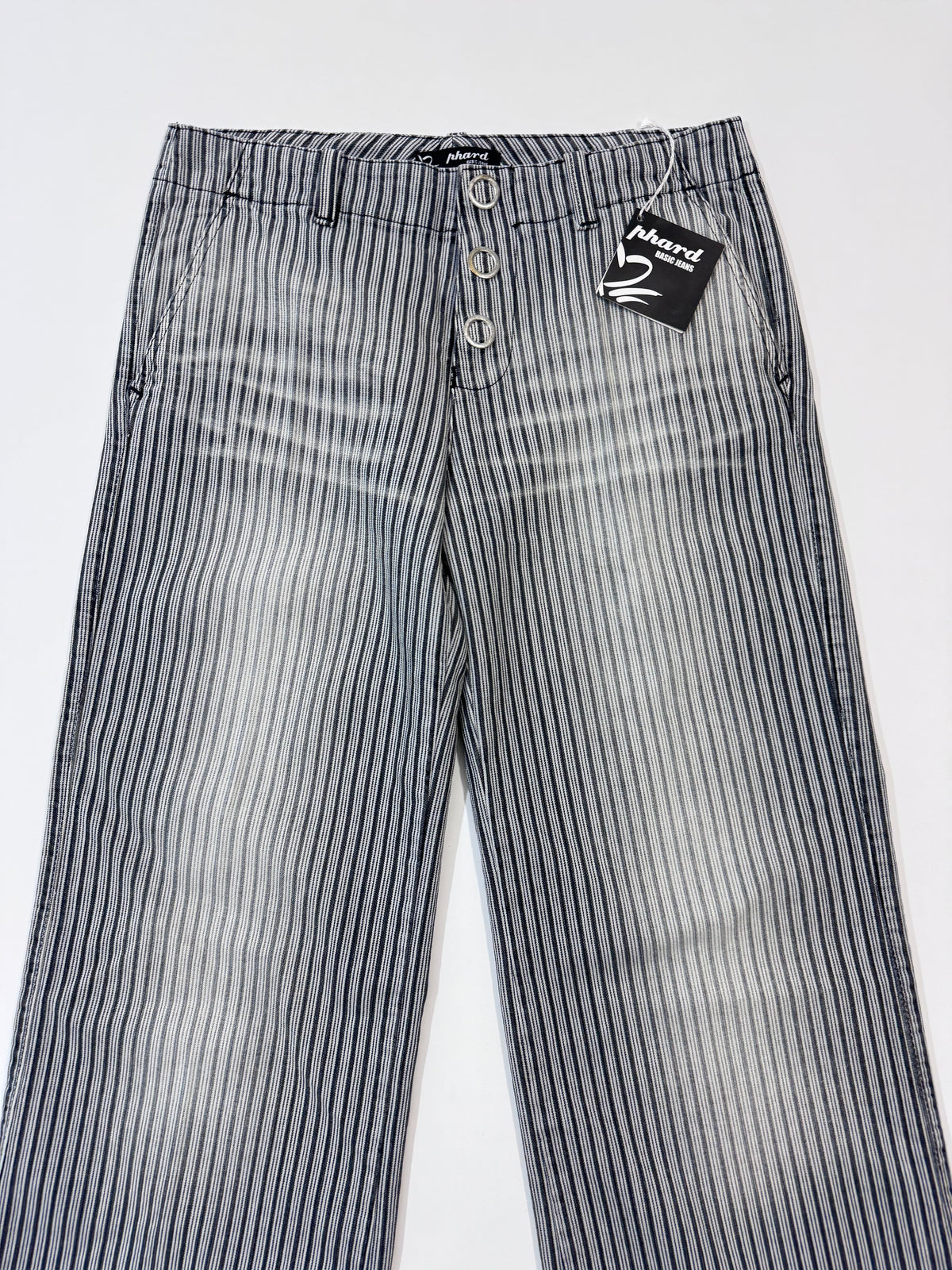 Phard Deadstock Striped Wide Leg Jeans - 42IT