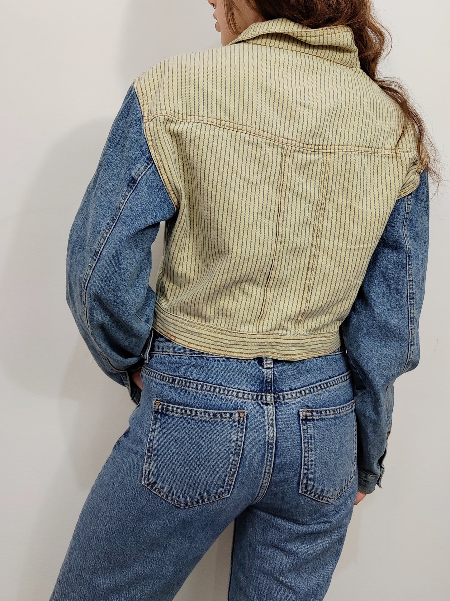Vintage Denim Cropped Jacket