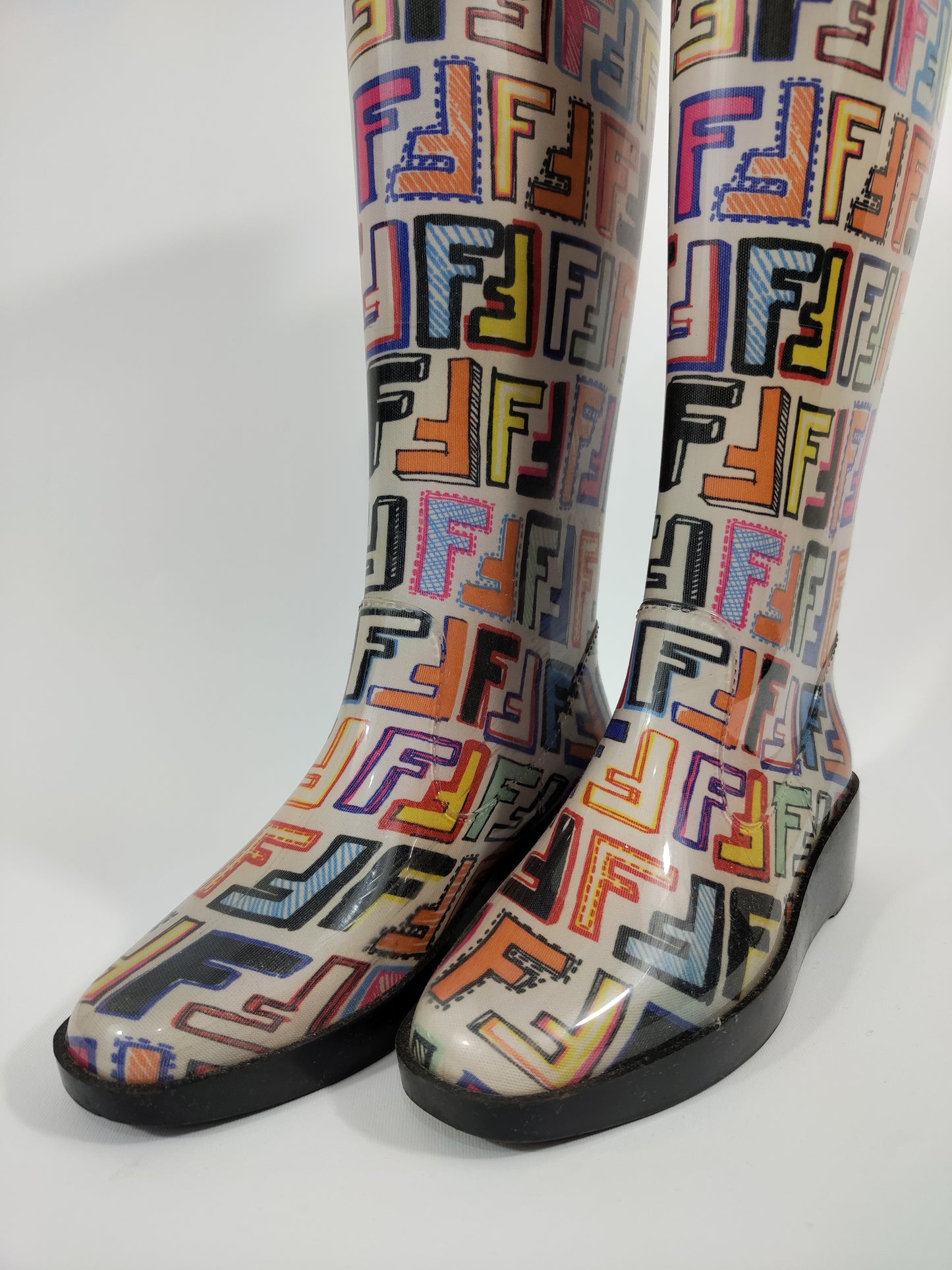 Fendi Monogram Rainboots