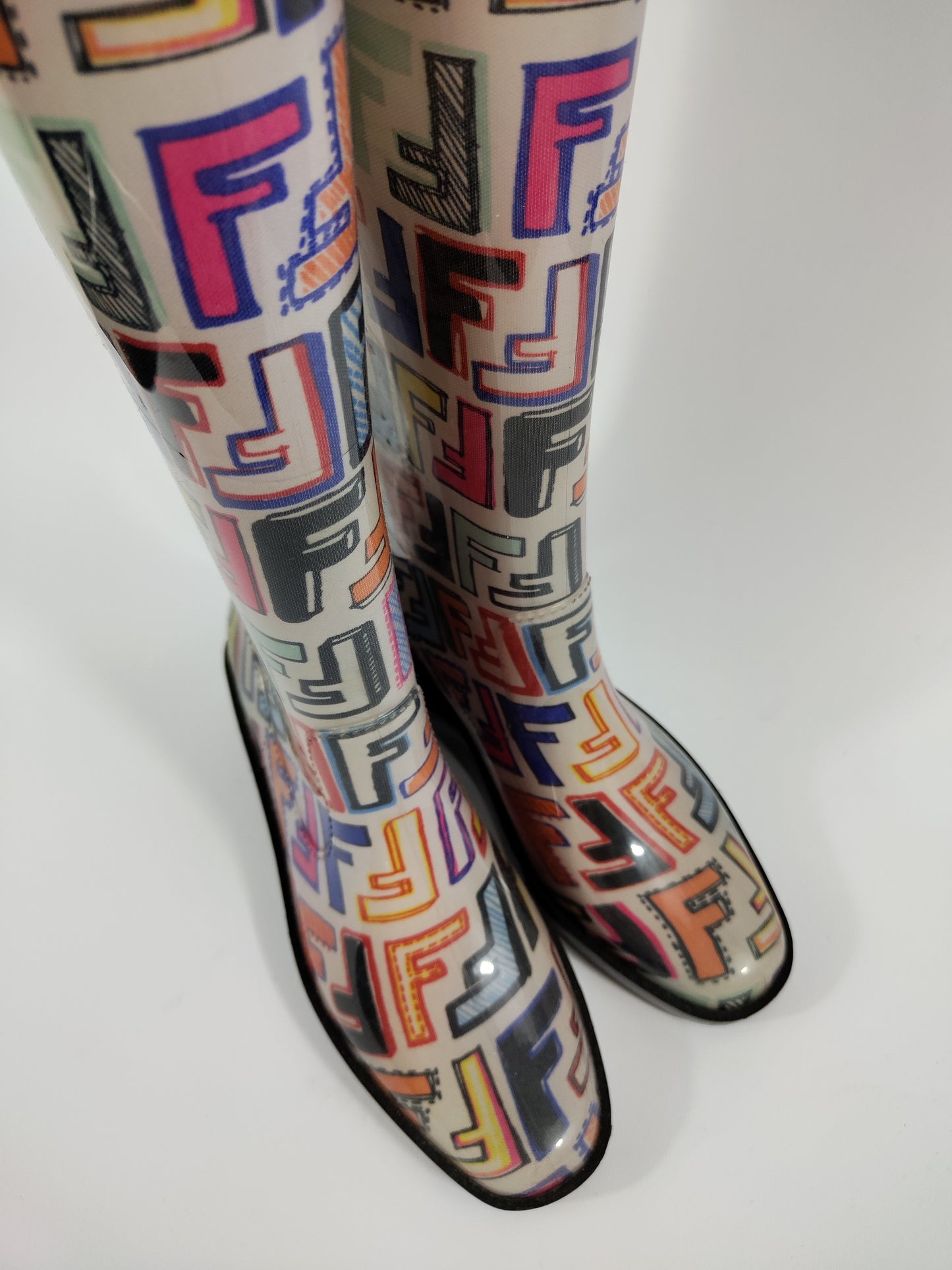 Fendi Monogram Rainboots