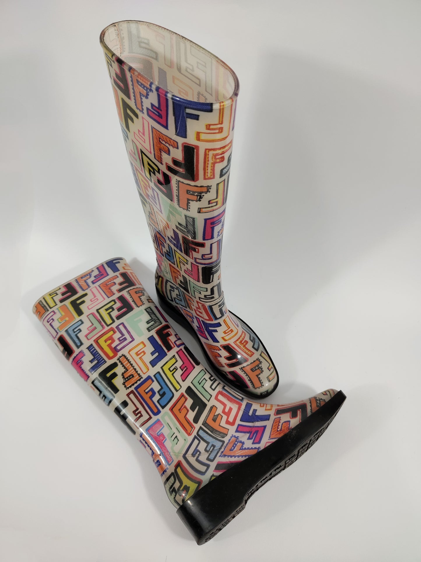 Fendi Monogram Rainboots