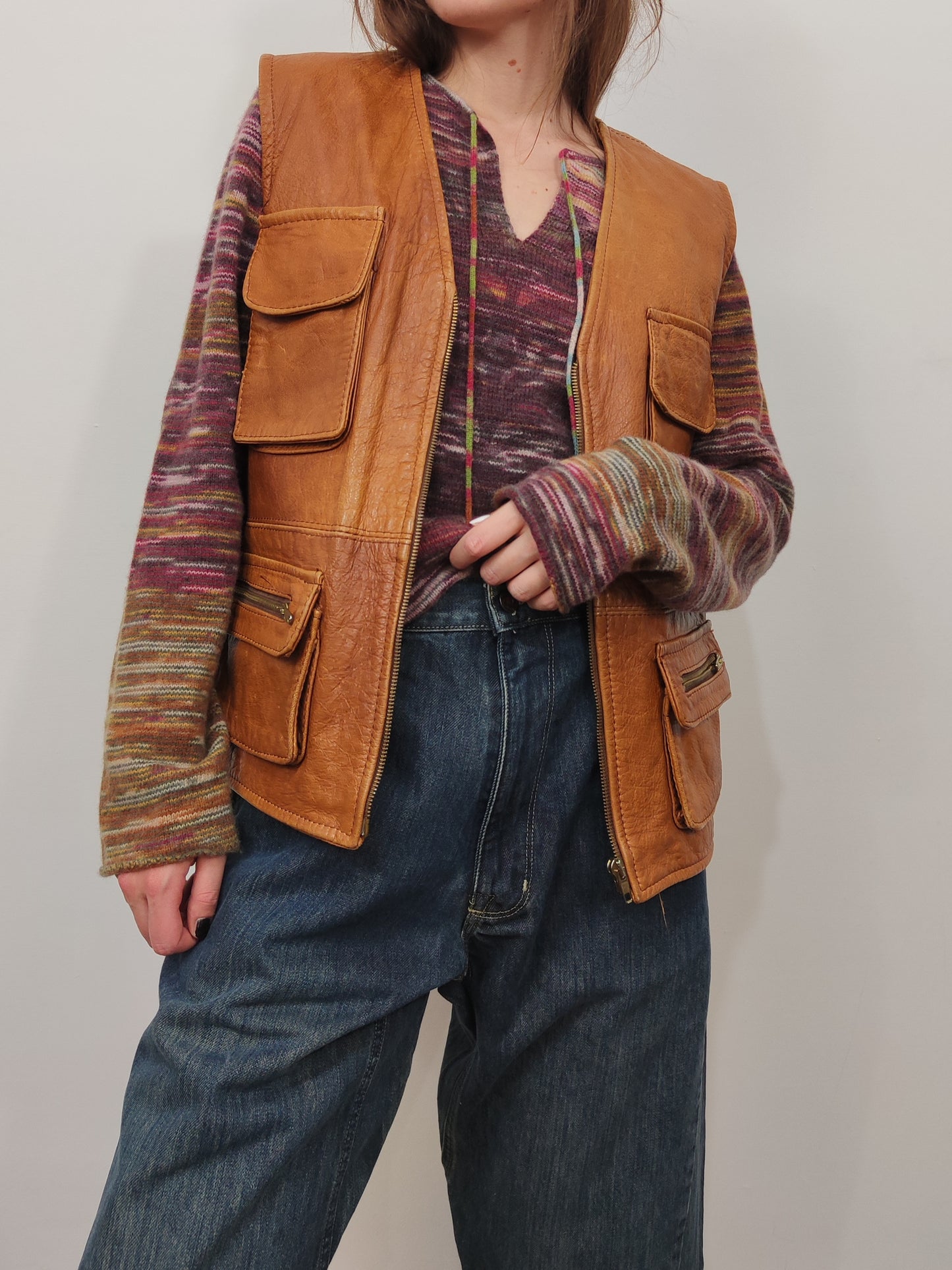 Vintage Leather Vest