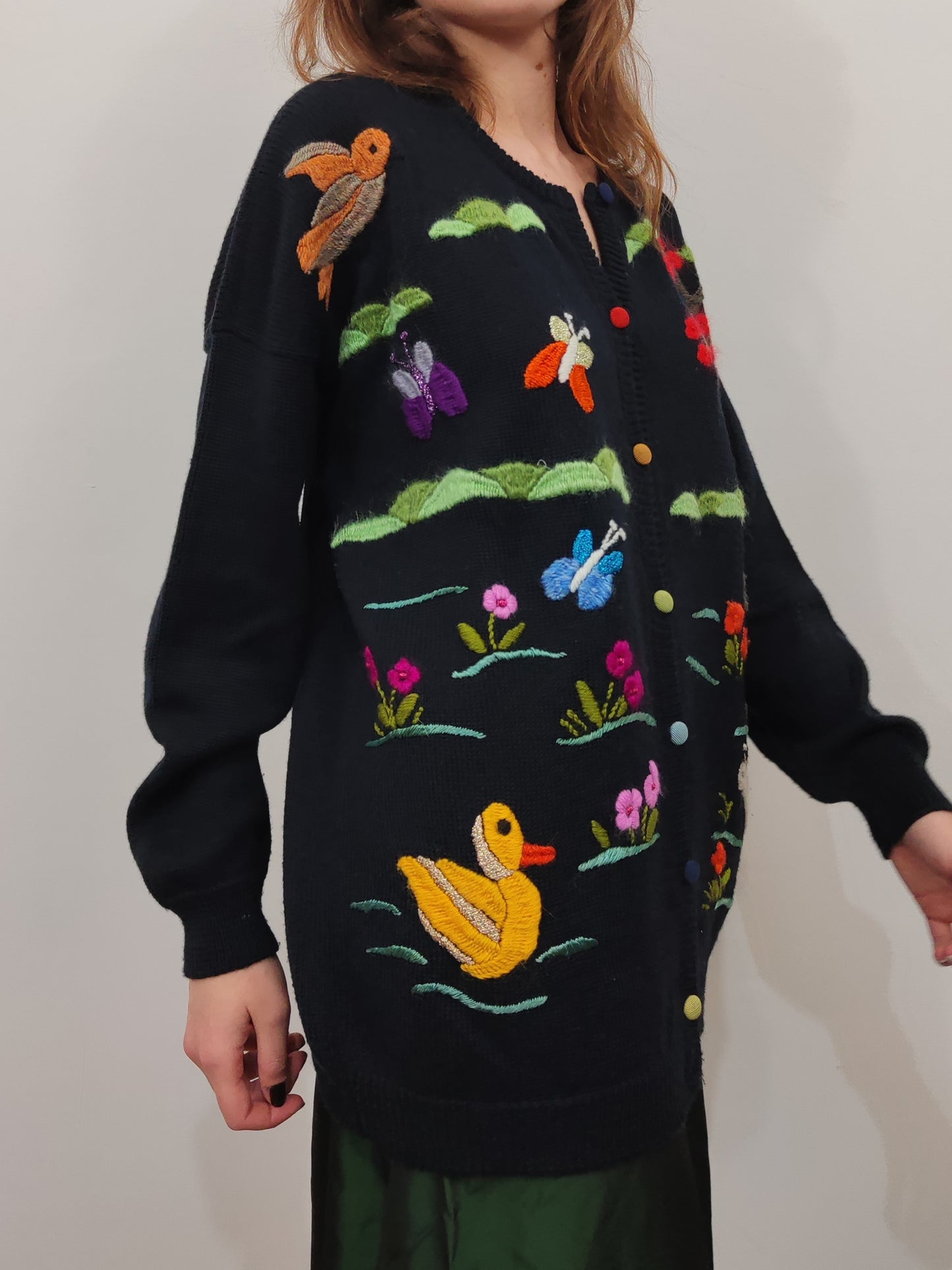 Vintage Embroidered Cardigan