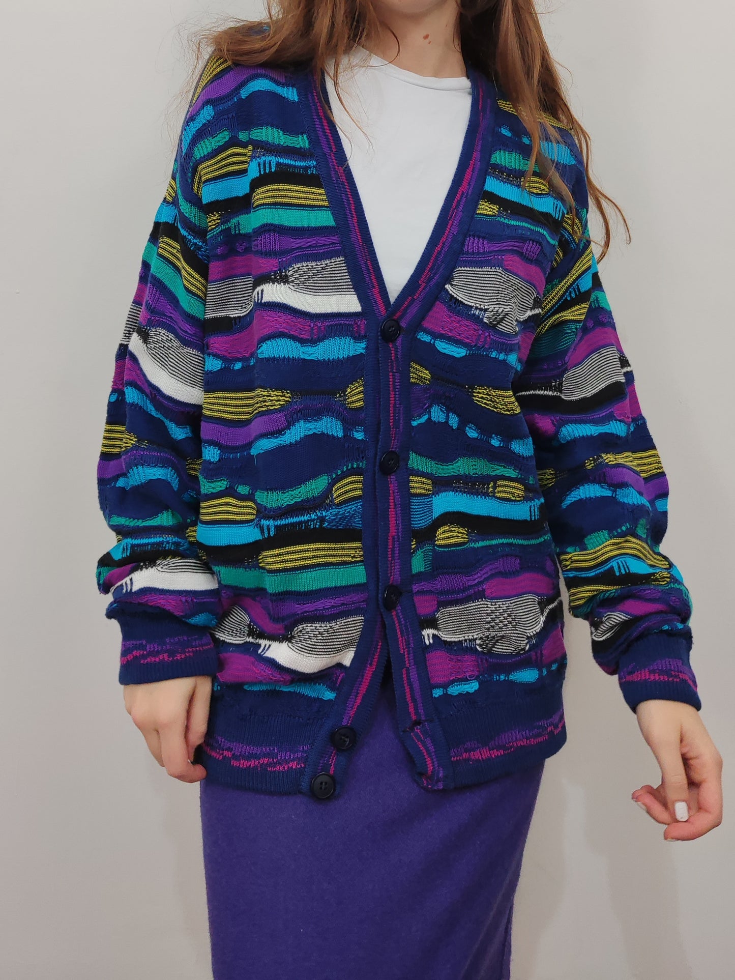 Conte of Florence 100% Cotton Vintage Cardigan