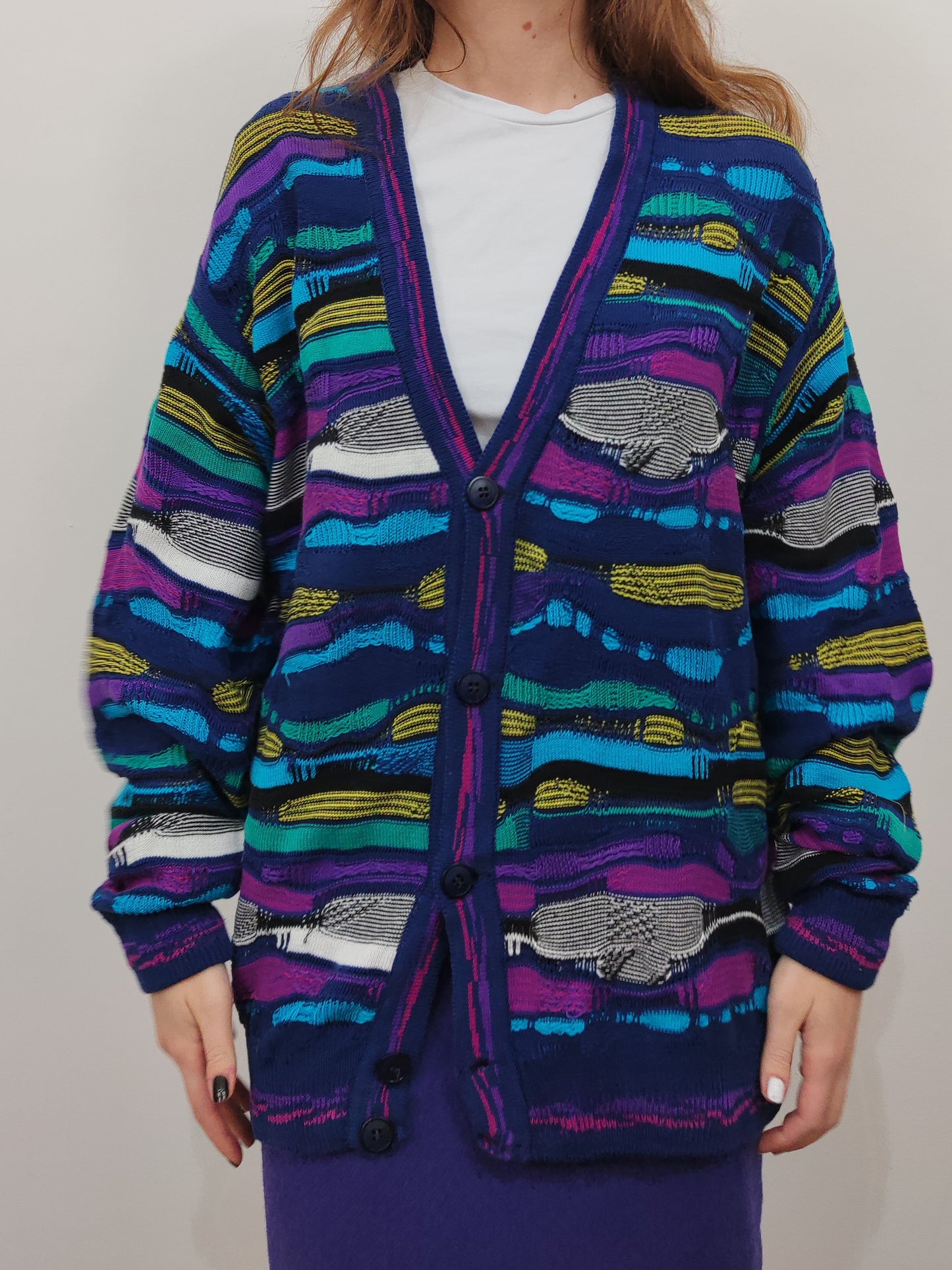 Conte of Florence 100% Cotton Vintage Cardigan