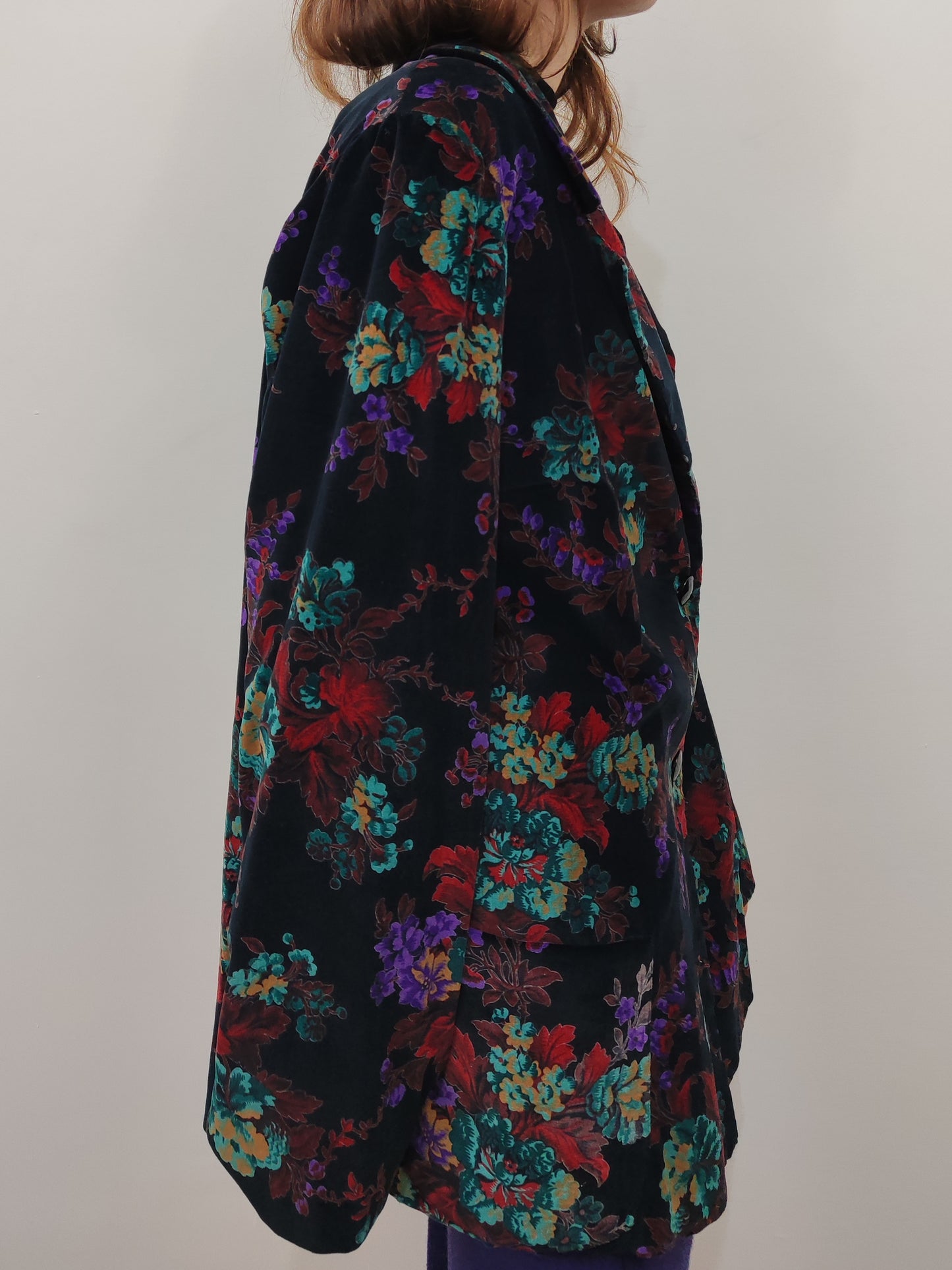 Vintage Velour Floral Blazer