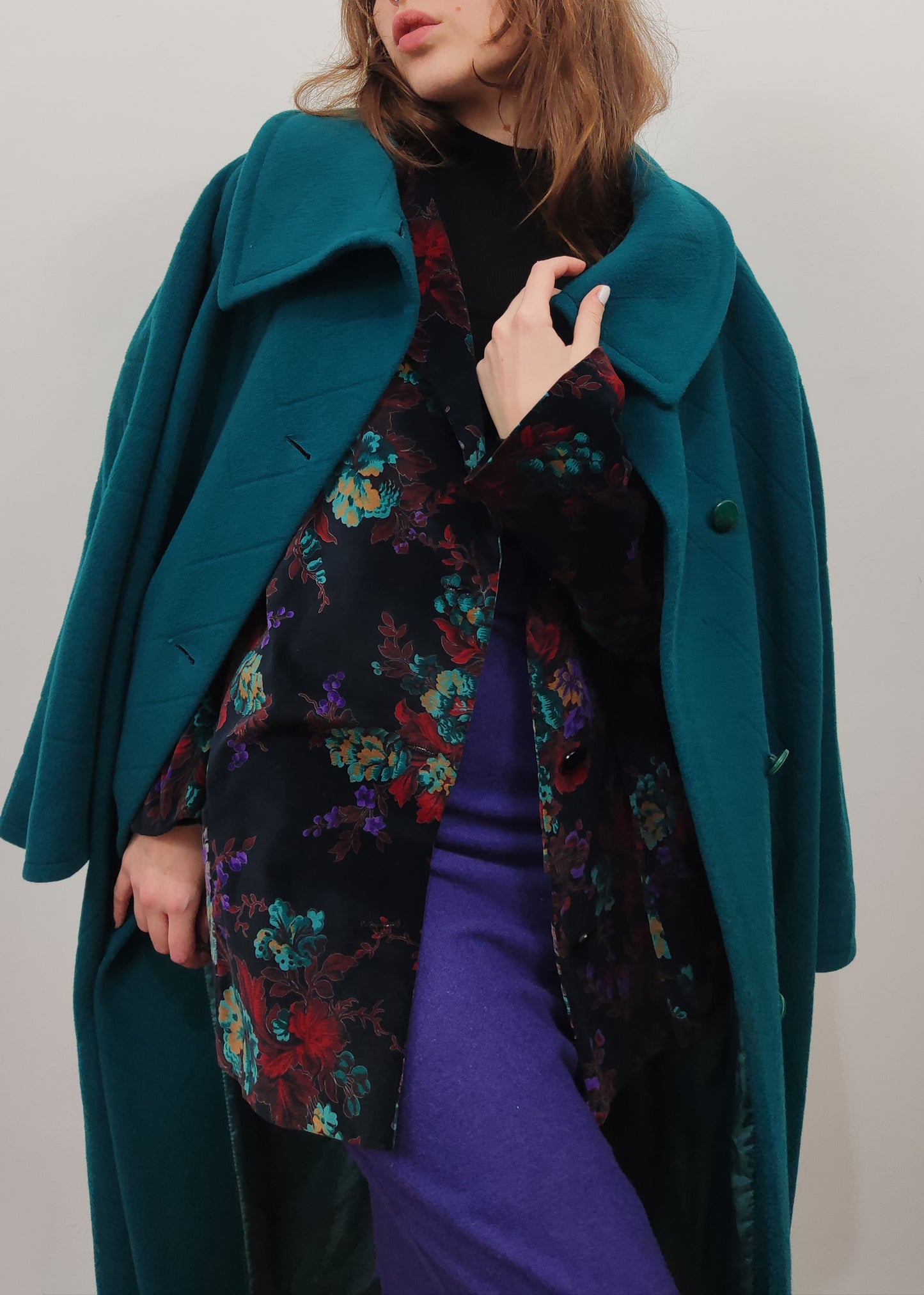 Vintage Velour Floral Blazer