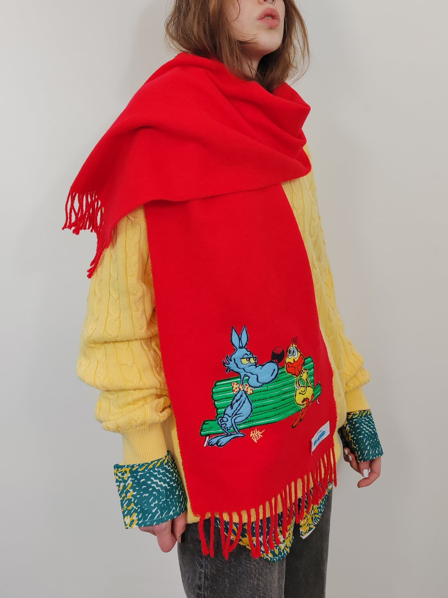 1993 Cartiush Lupo Alberto Maxi Scarf