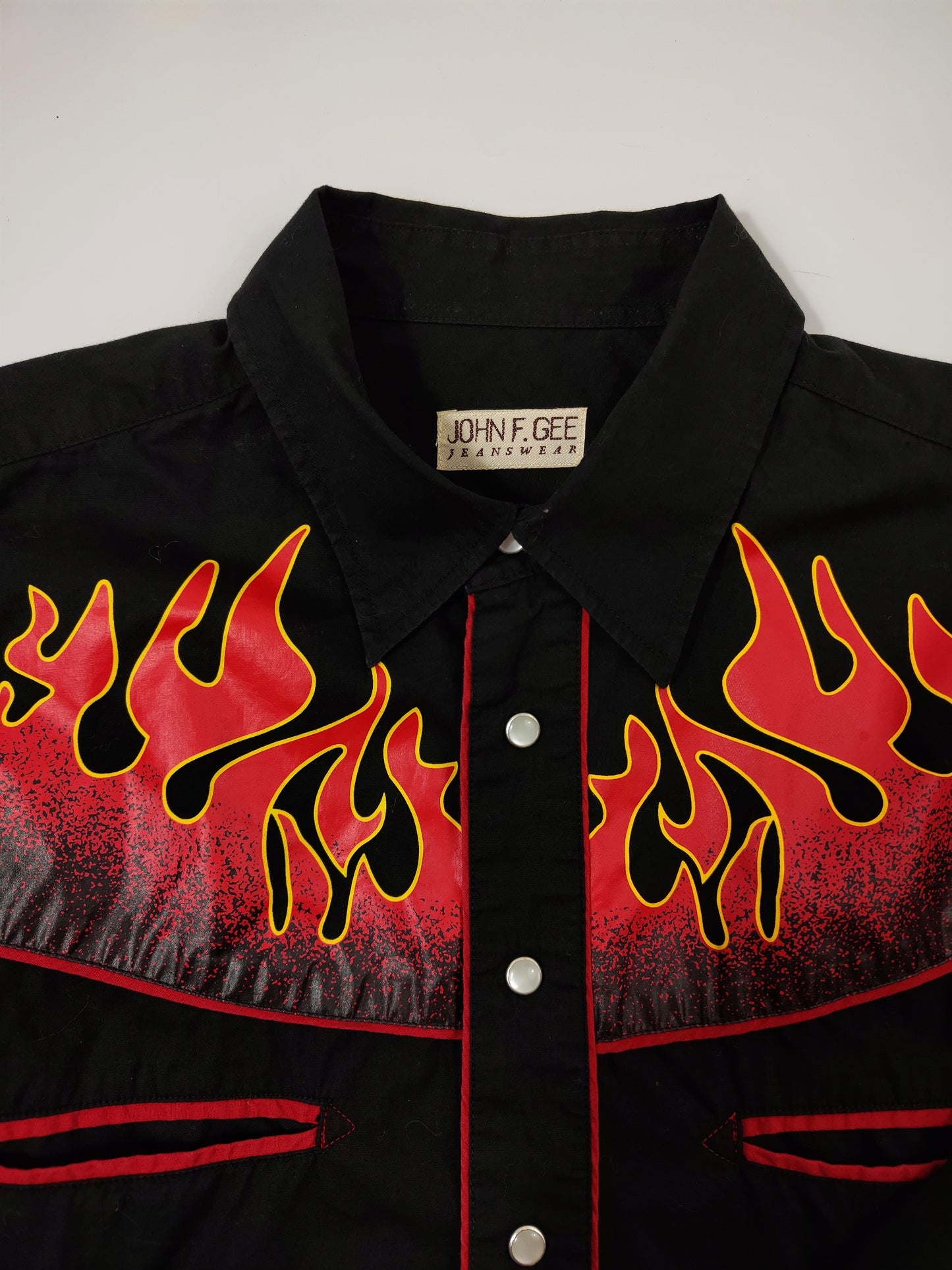 Vintage 100% Cotton Flames Shirt