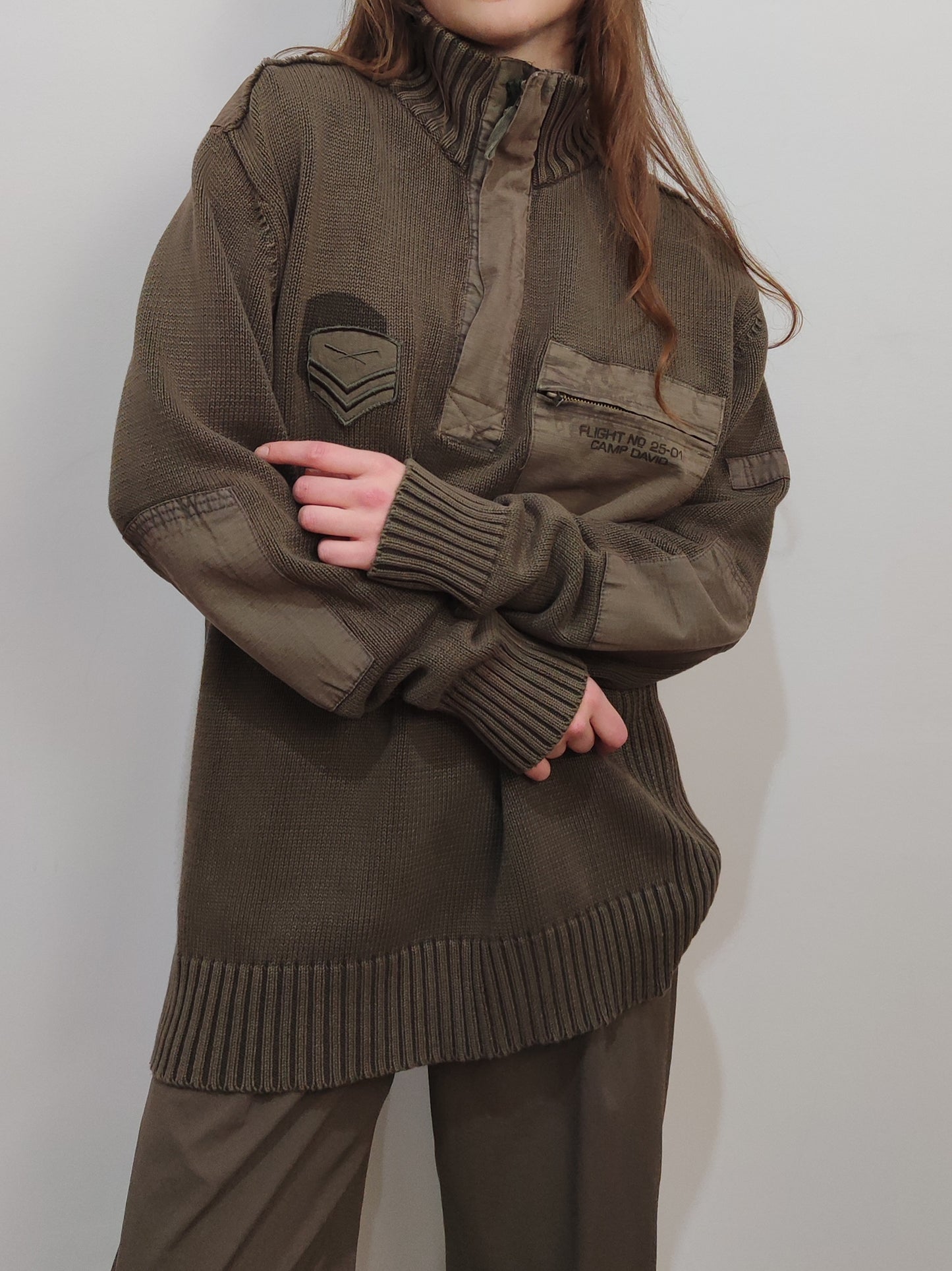 Woolly-Pully Military Jumper