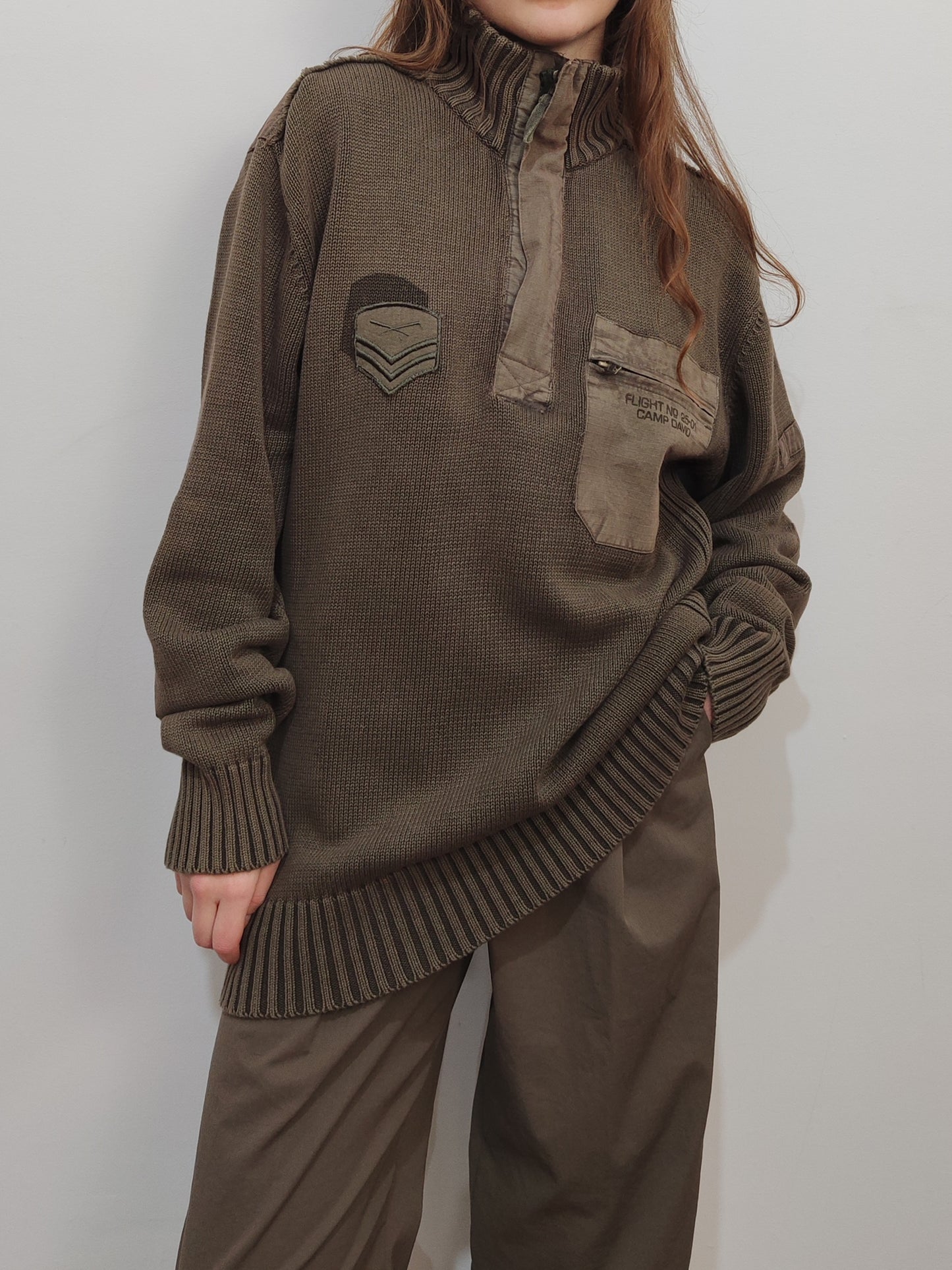 Woolly-Pully Military Jumper