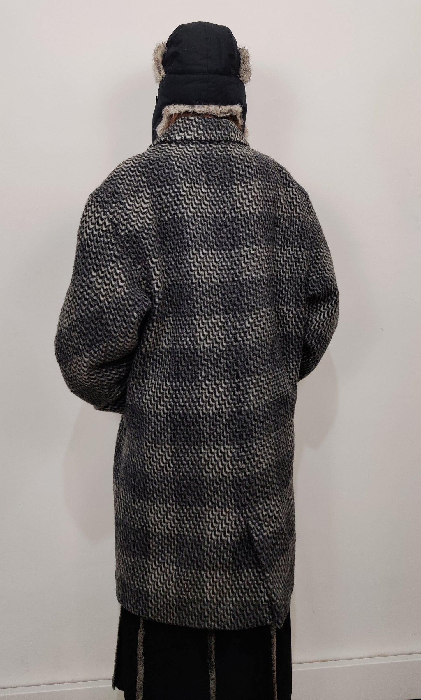 Vintage Wool Blend Optical Coat