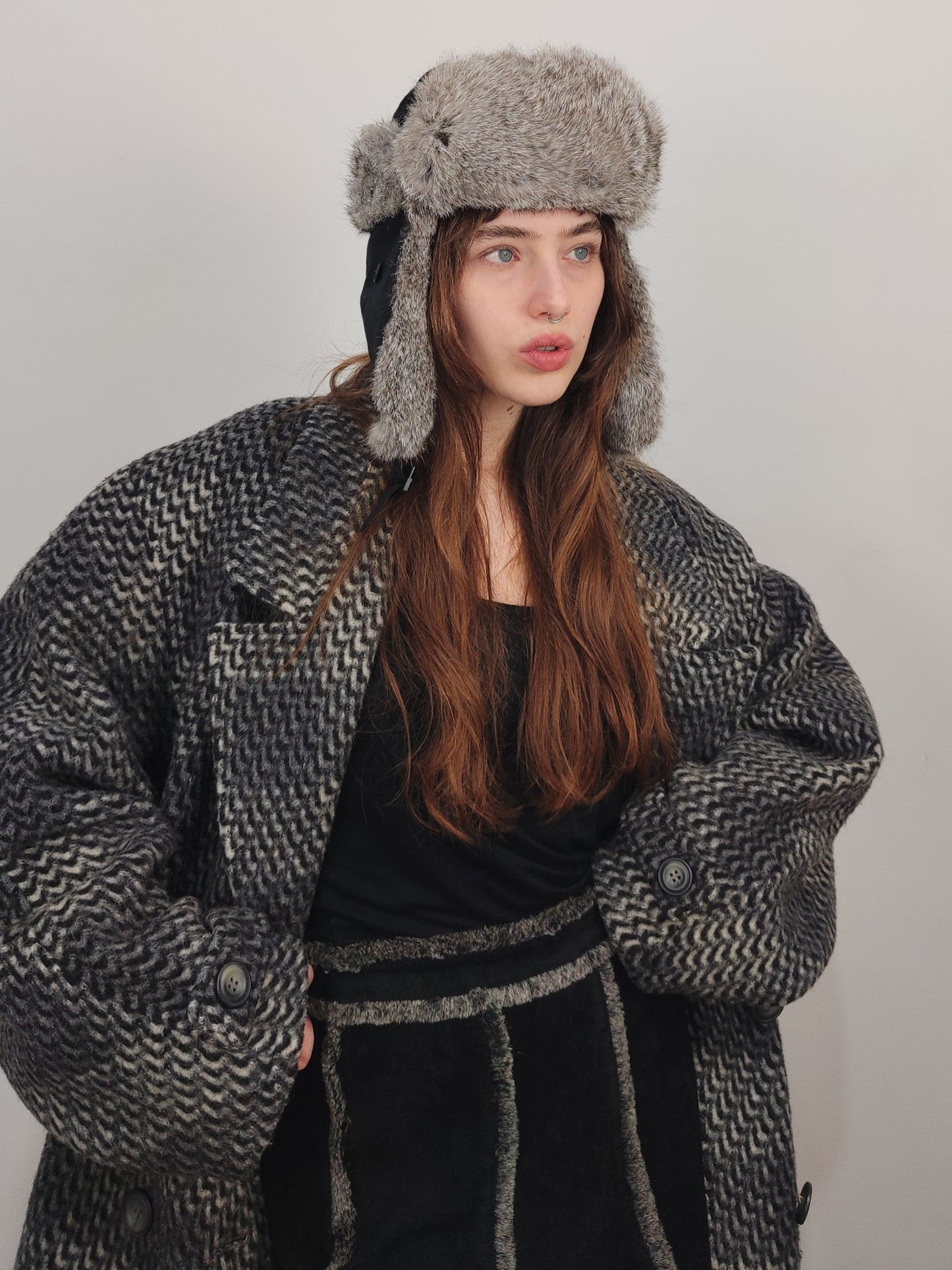 Vintage Lapin Fur Hat