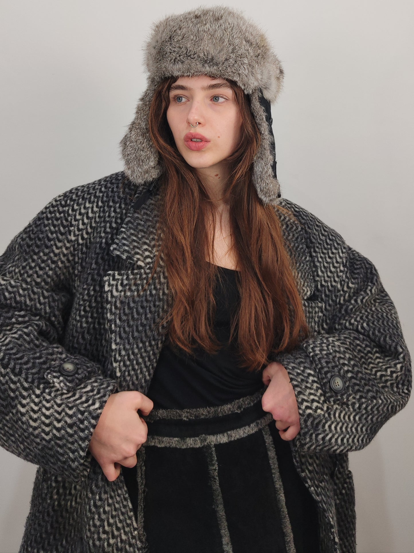 Vintage Lapin Fur Hat