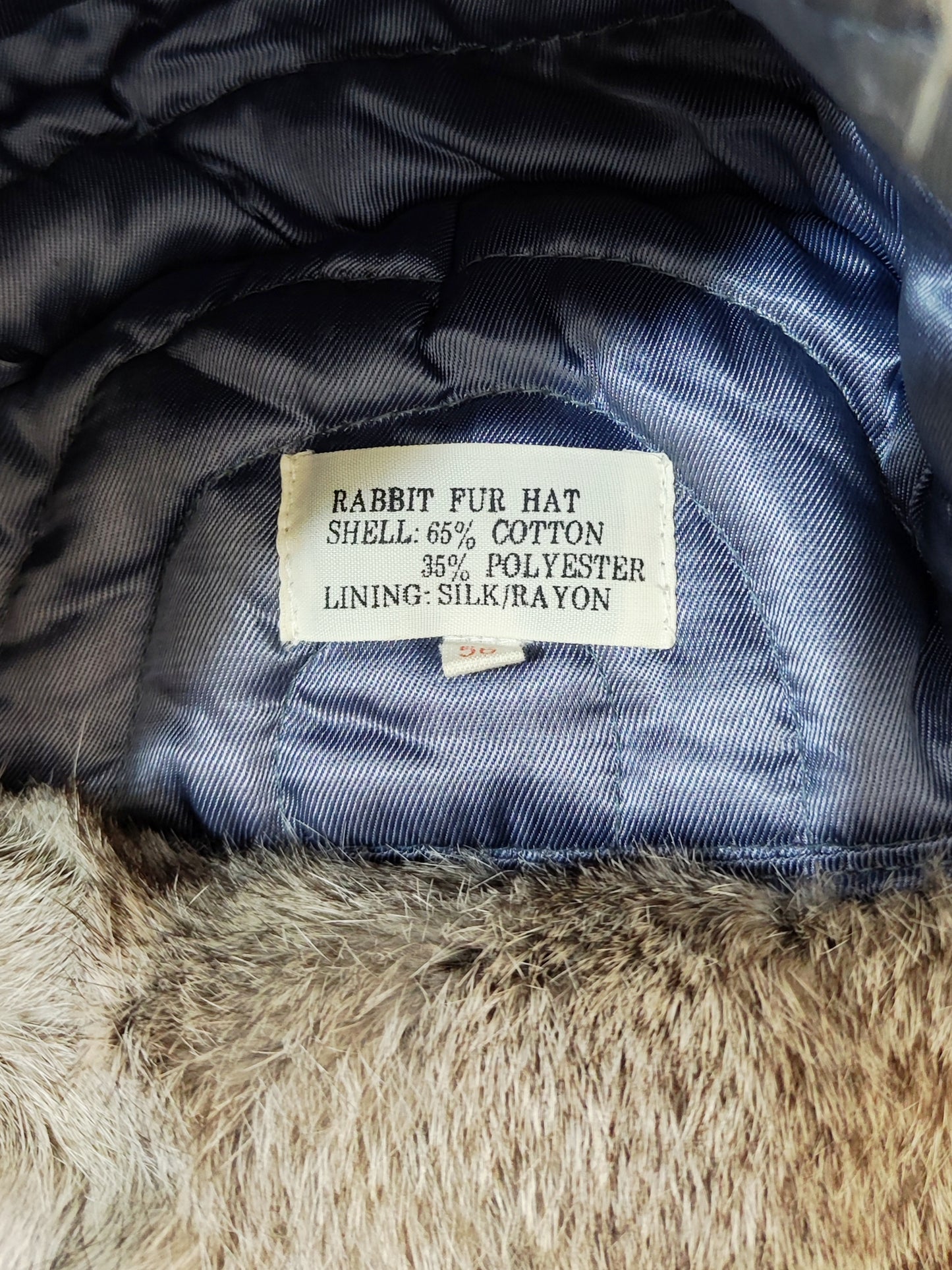 Vintage Lapin Fur Hat