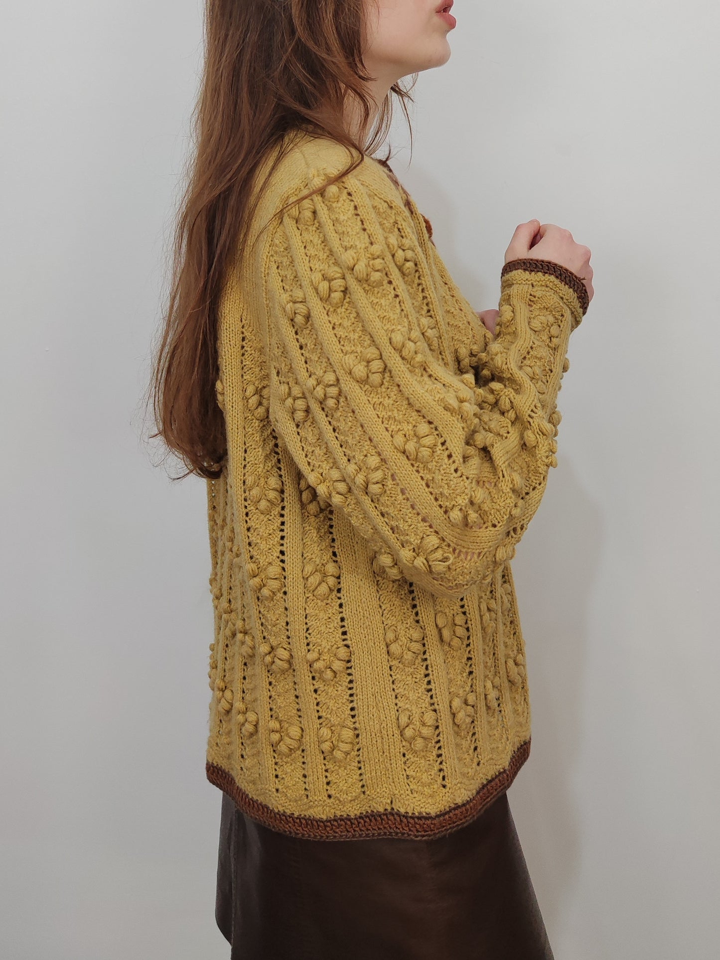 '80s Embroidered Cardigan