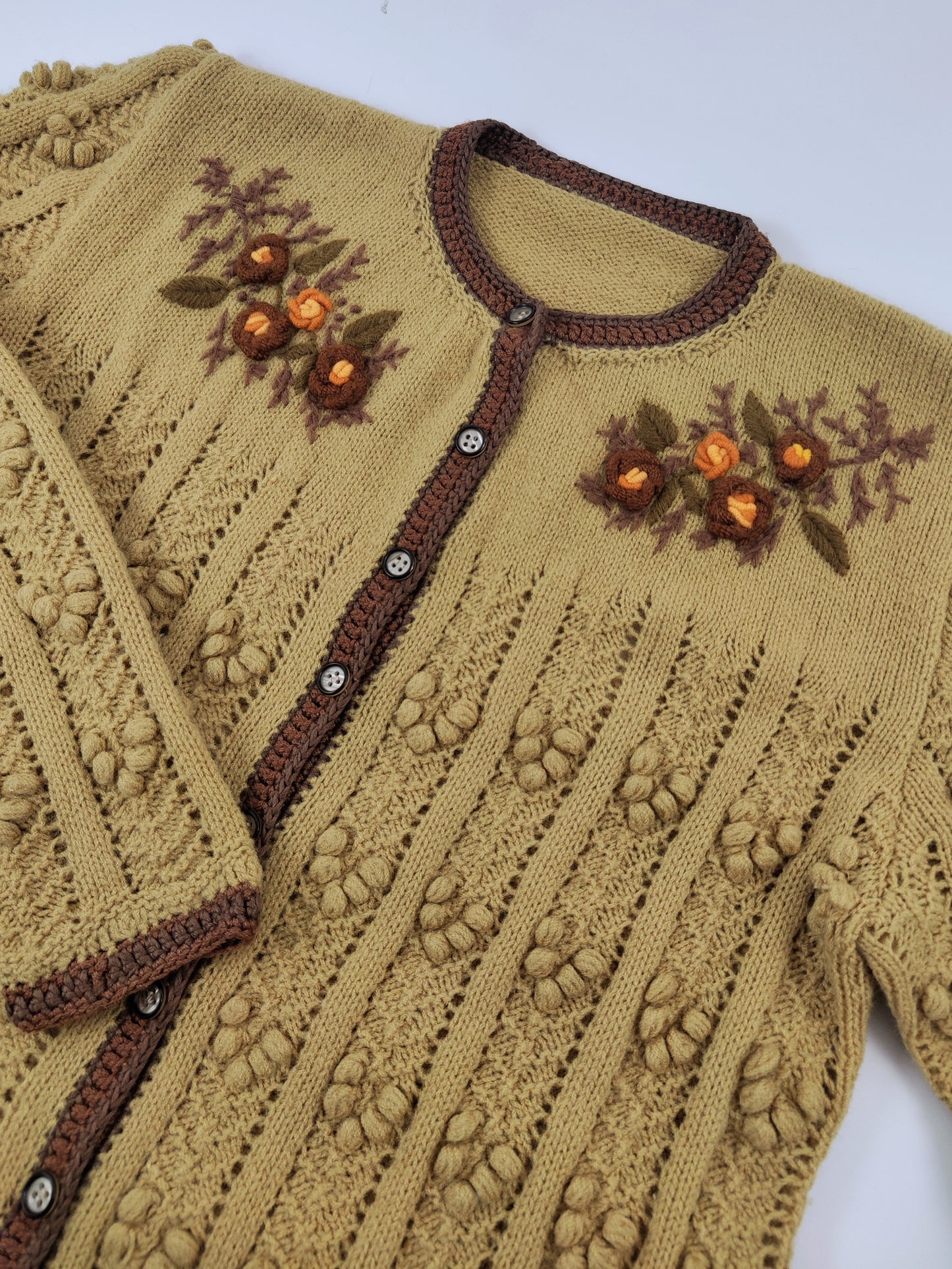 '80s Embroidered Cardigan