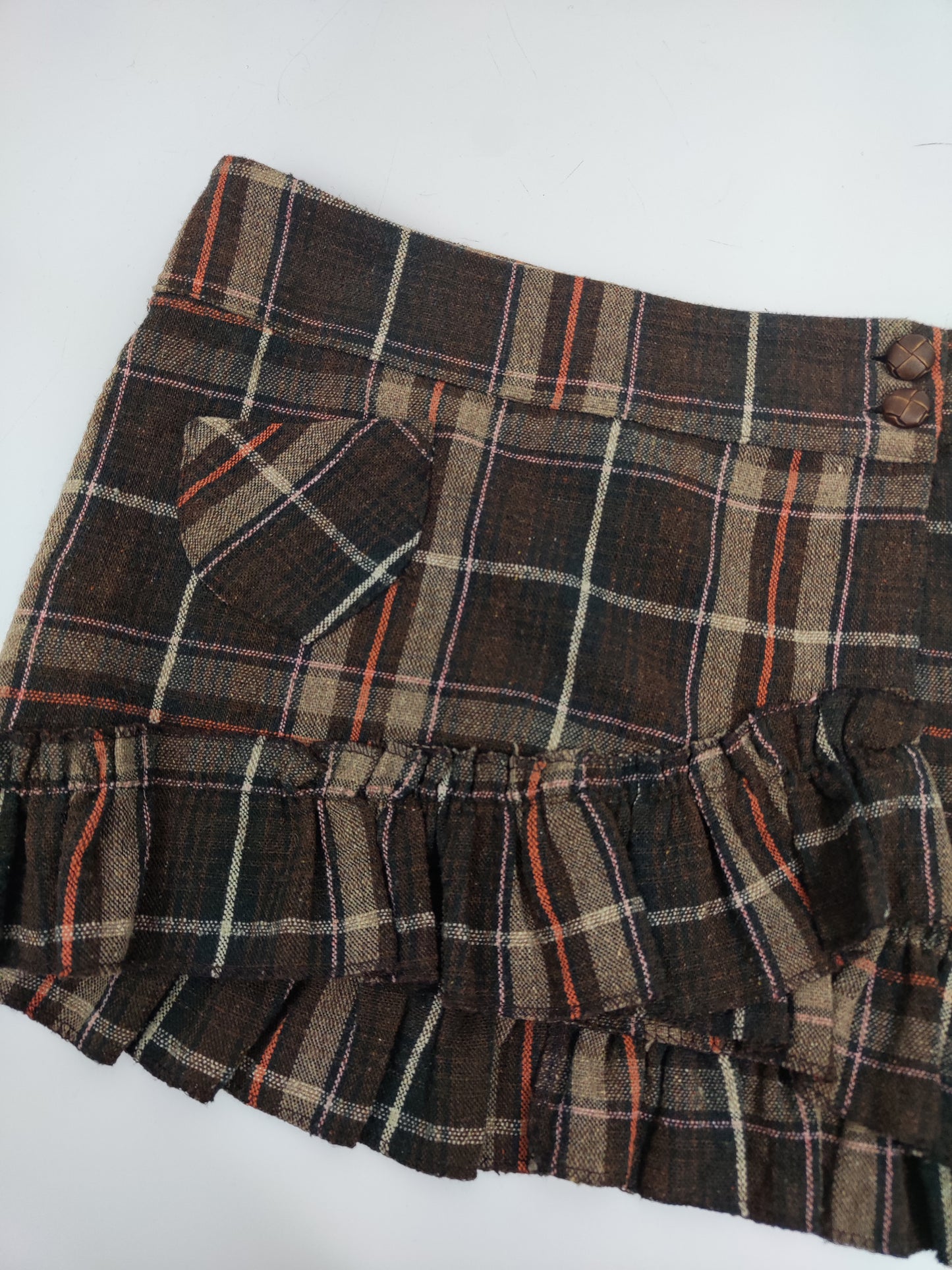 Vintage Checkered Mini Skirt