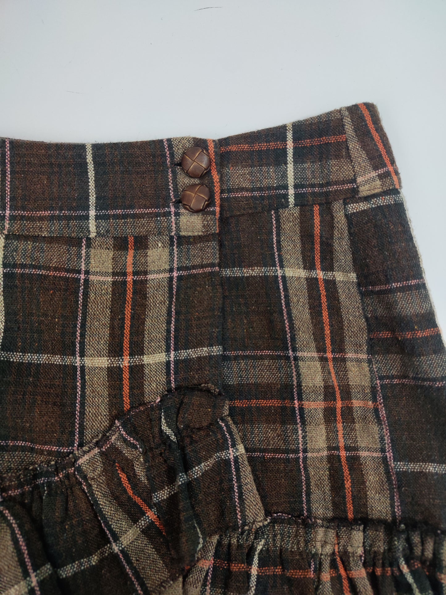 Vintage Checkered Mini Skirt