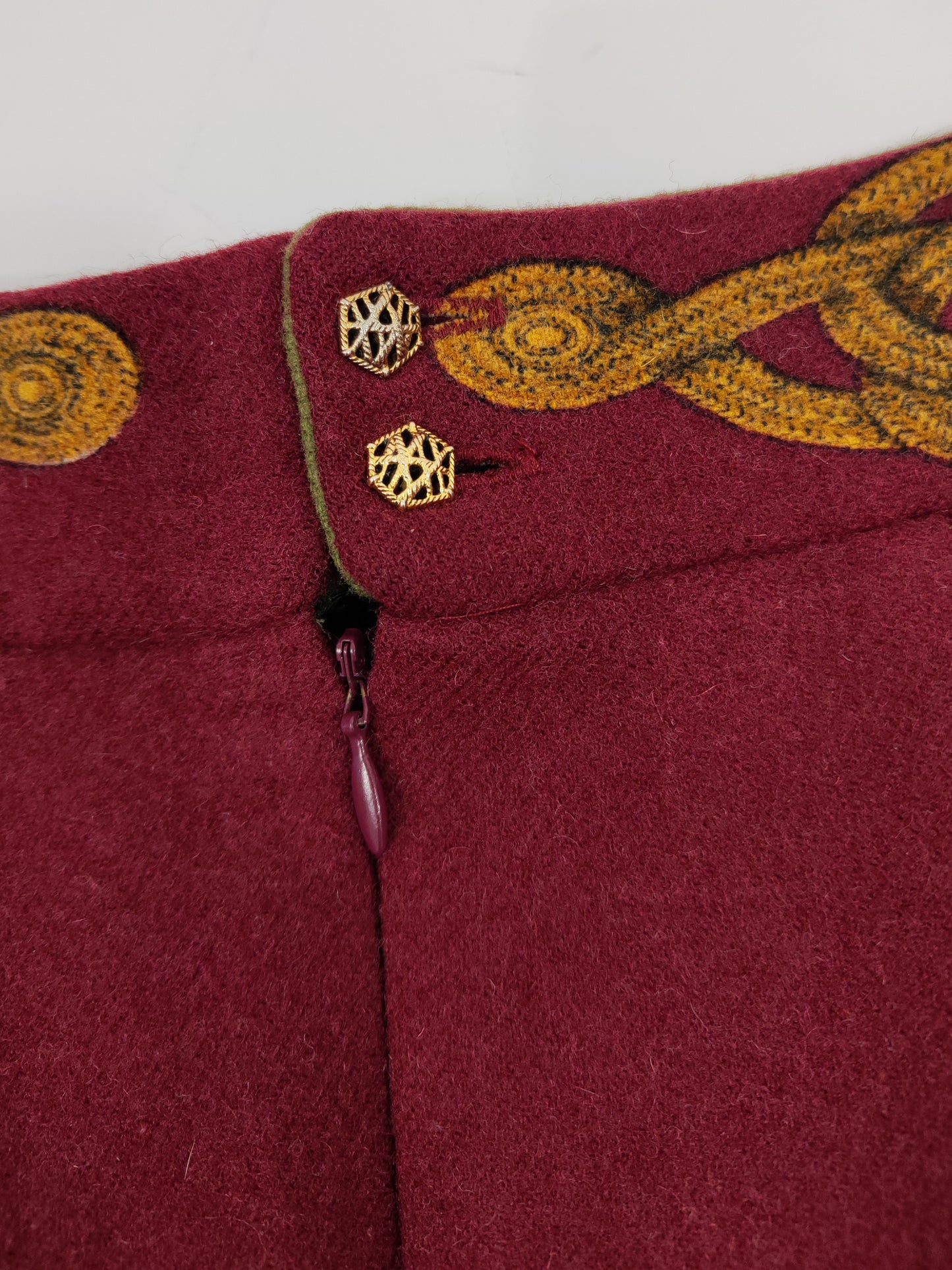 Vintage Wool Mini Skirt