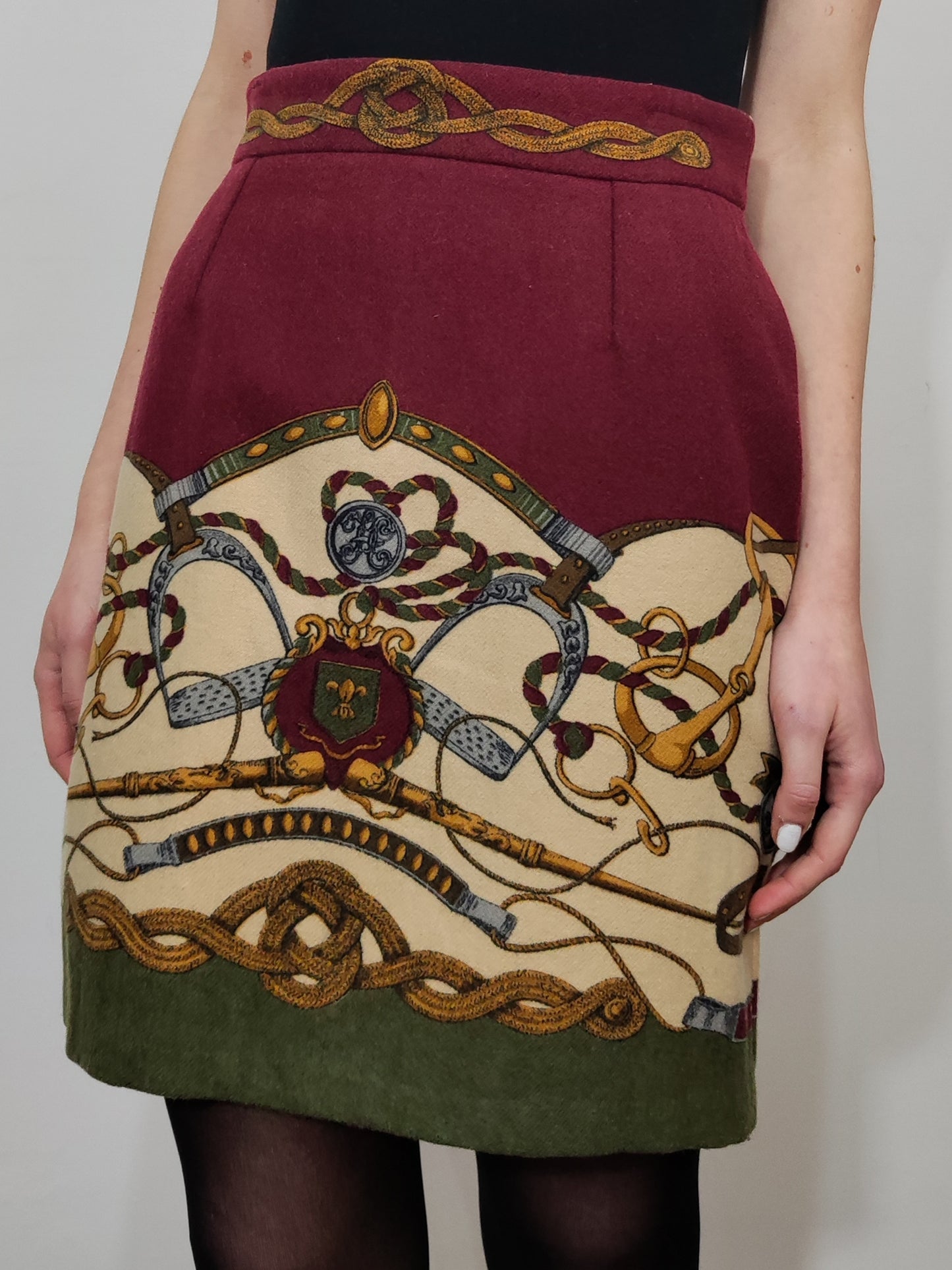 Vintage Wool Mini Skirt