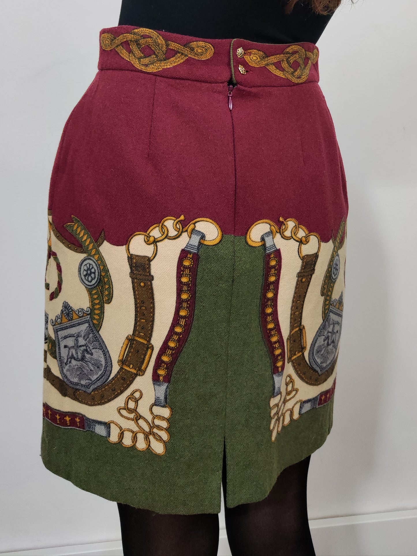 Vintage Wool Mini Skirt