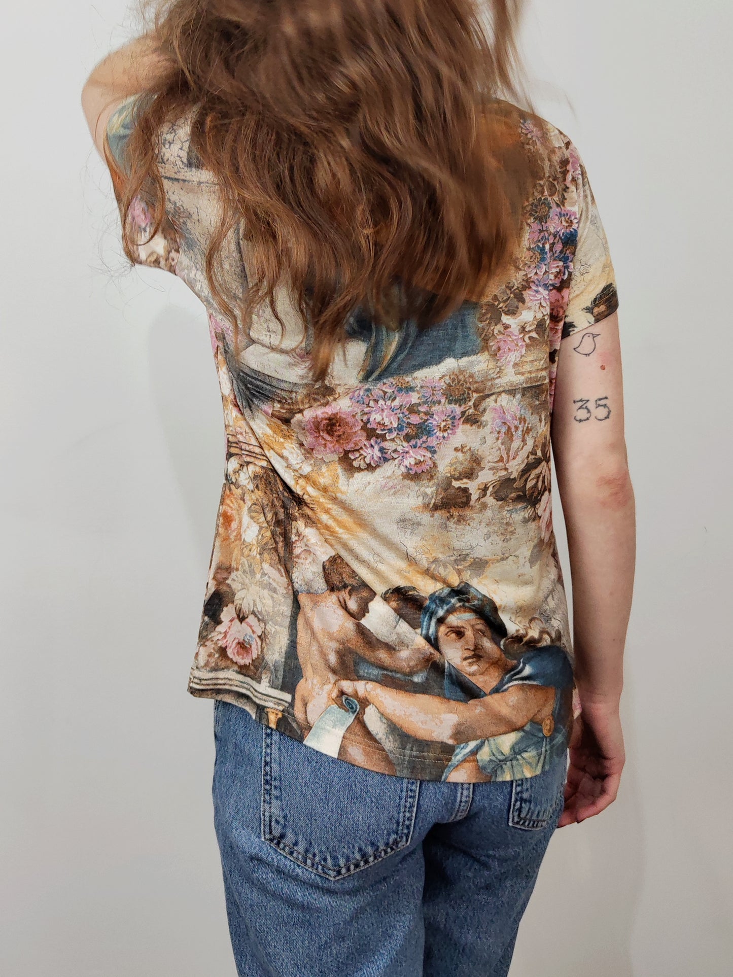 '90s Vintage Print Top