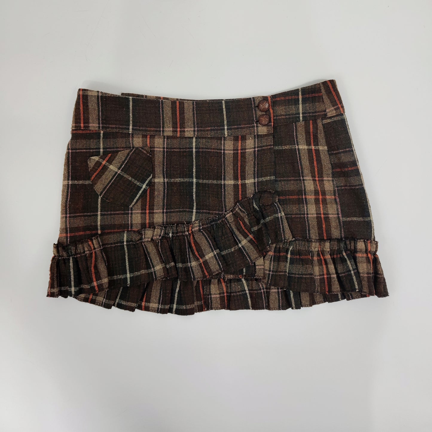 Vintage Checkered Mini Skirt