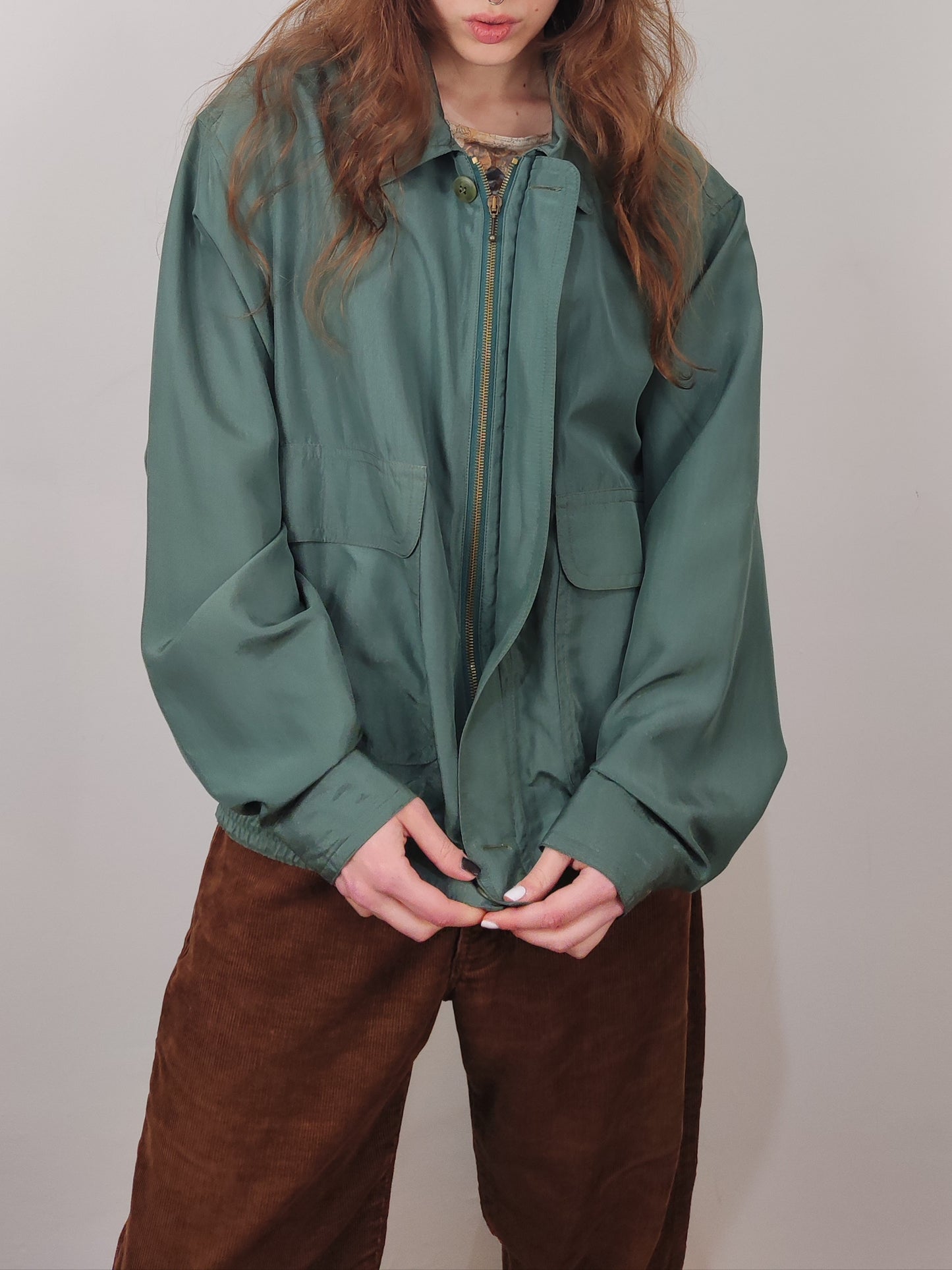 100% Silk Bomber