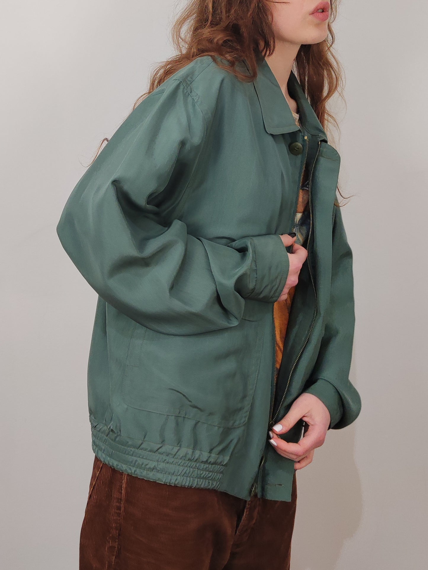 100% Silk Bomber