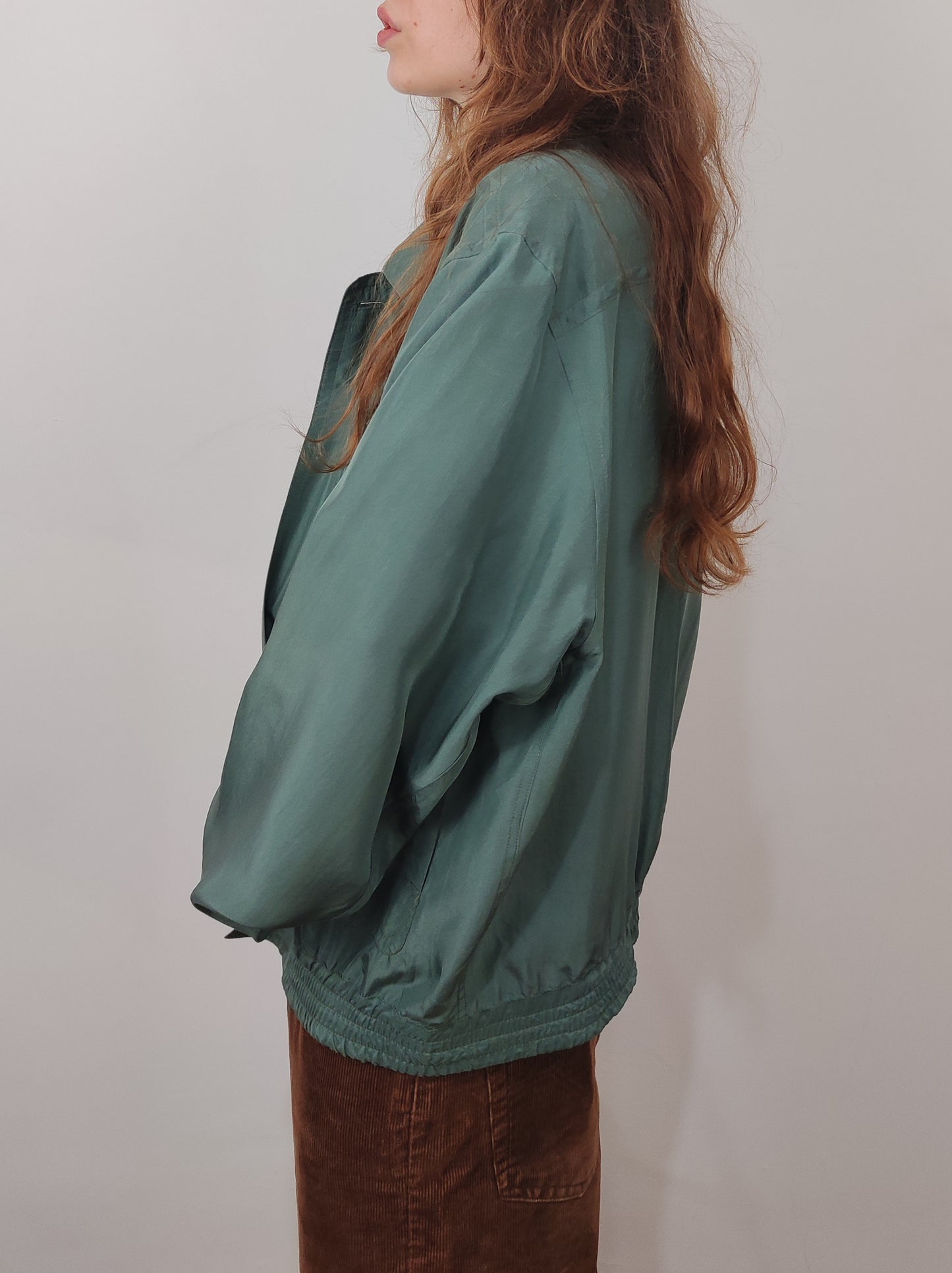 100% Silk Bomber