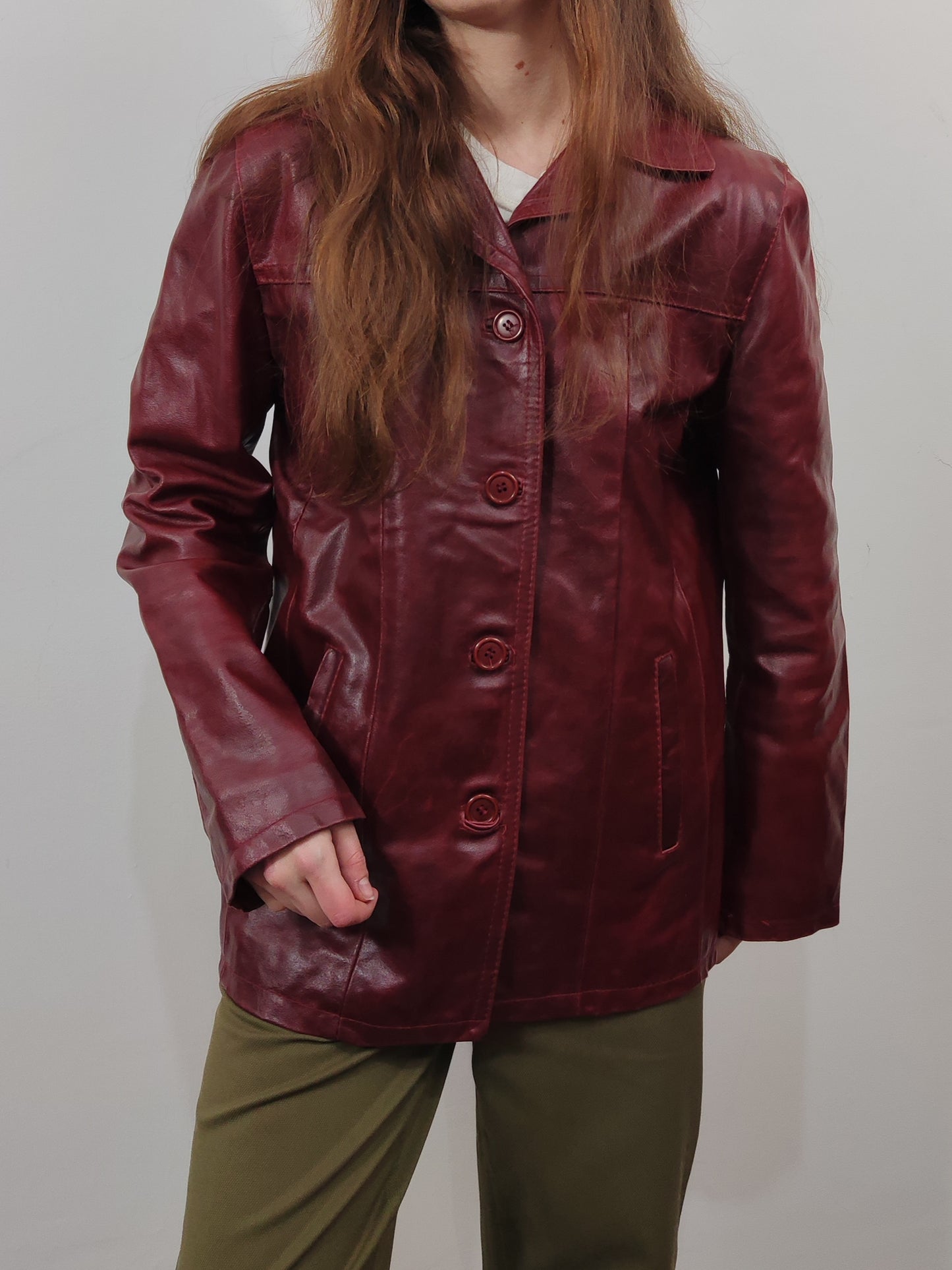 Vintage Leather Blazer