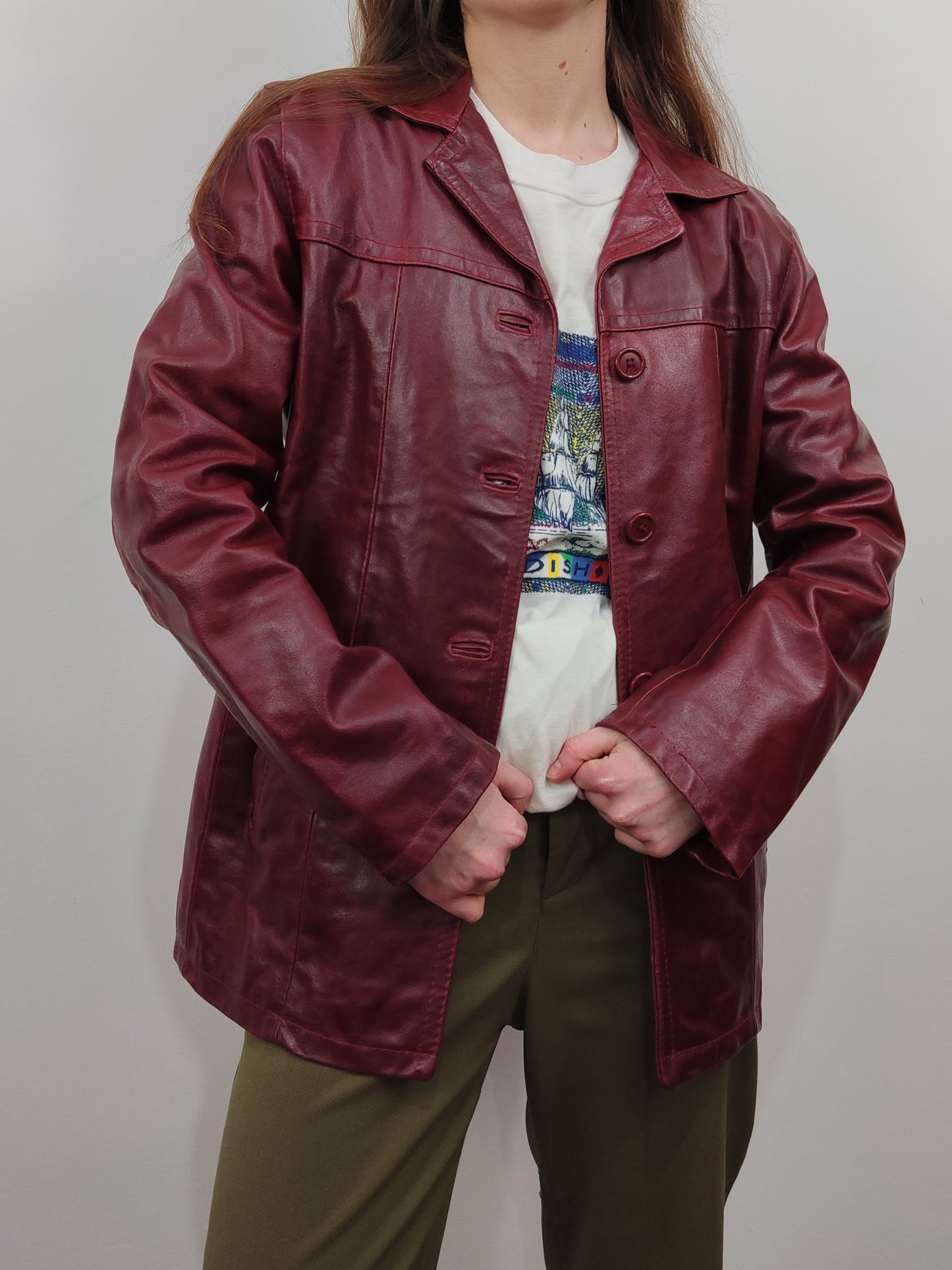 Vintage Leather Blazer