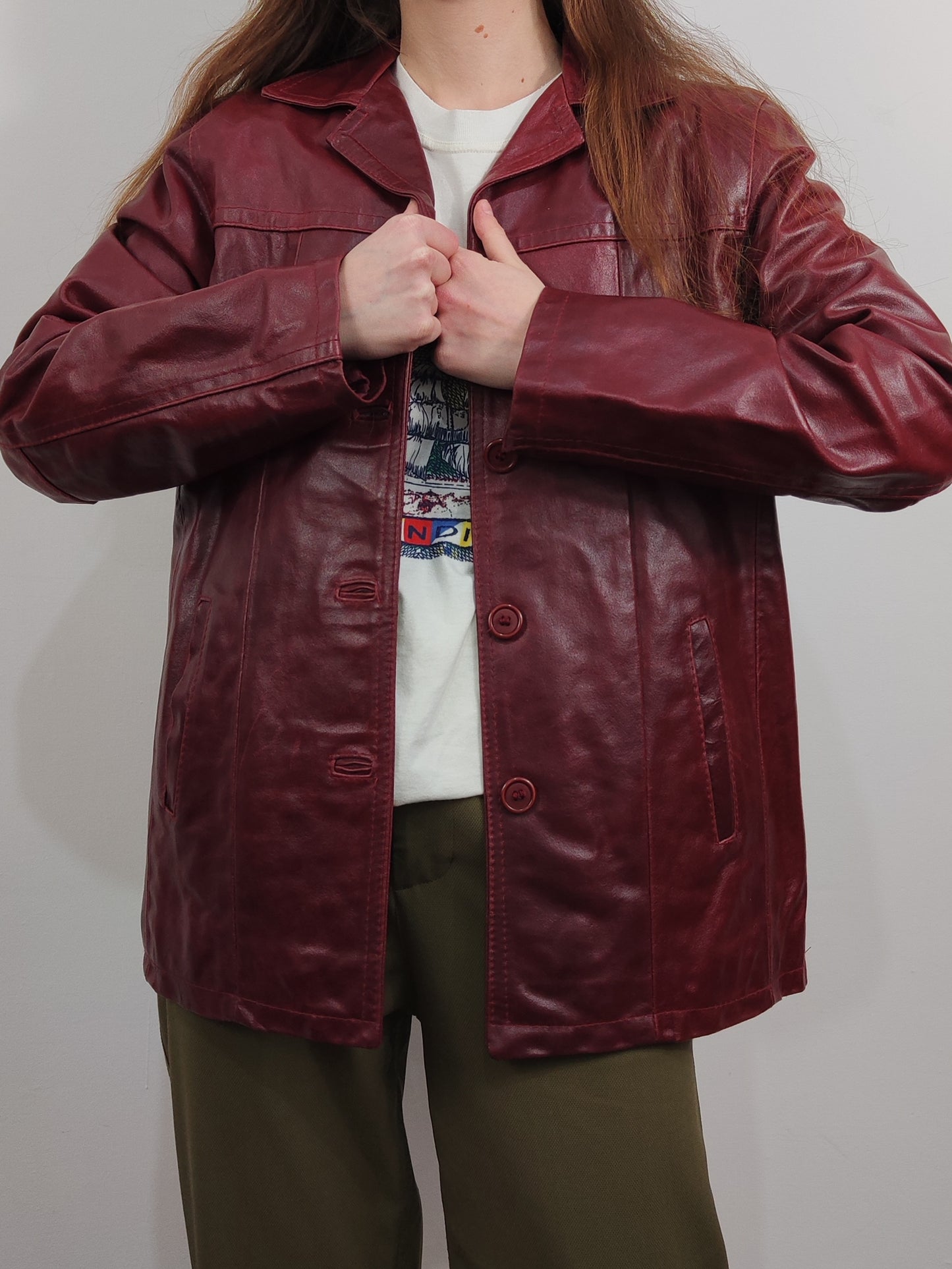 Vintage Leather Blazer