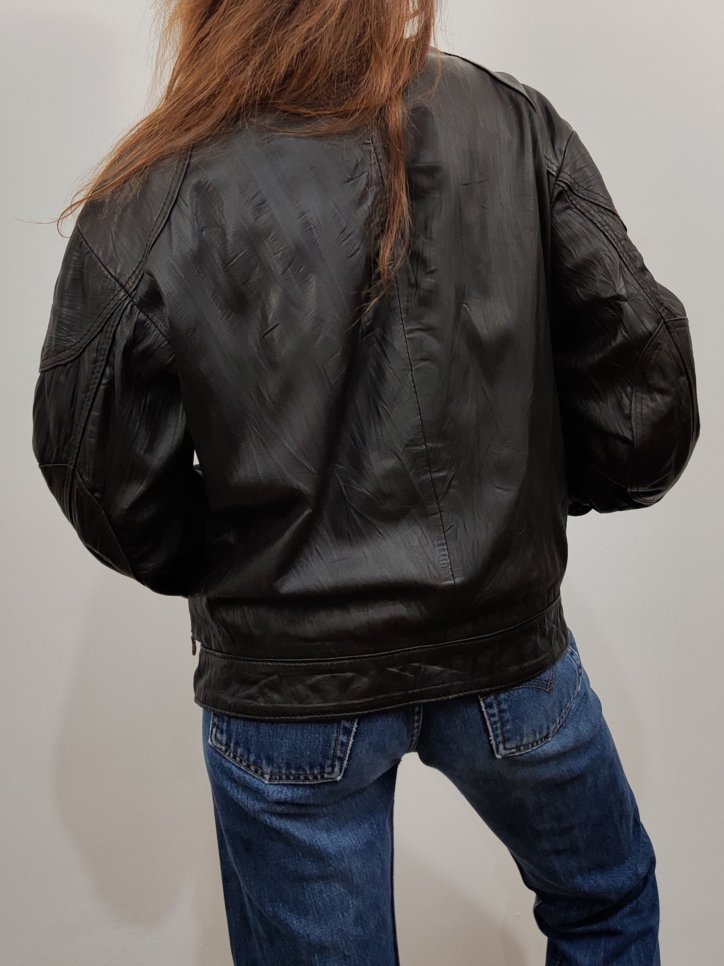 Vintage Leather Bomber