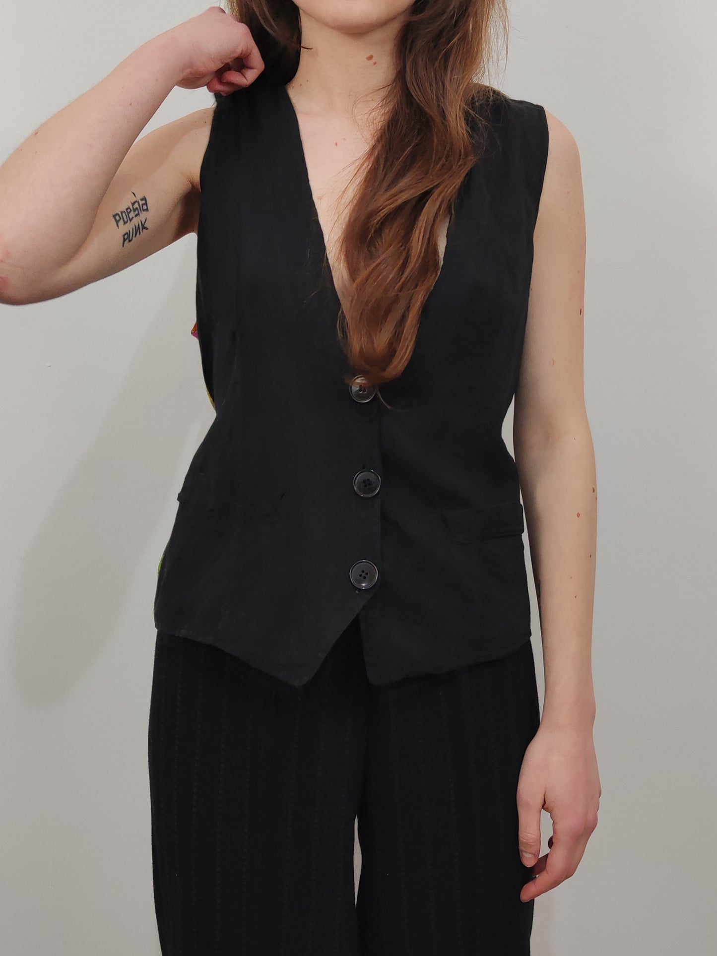 Linen Blend Vintage Vest