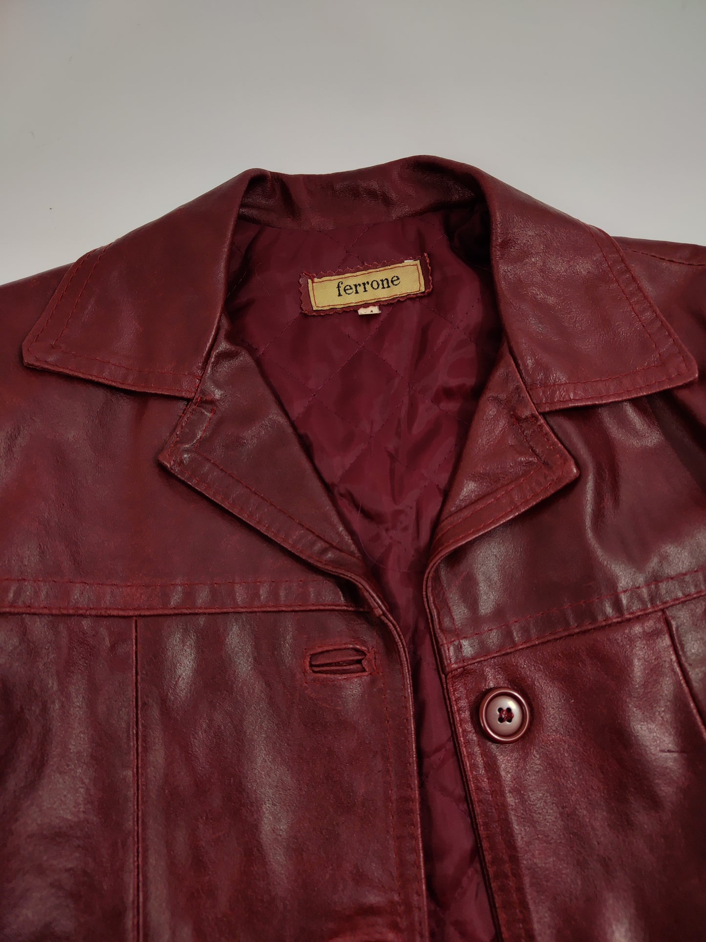 Vintage Leather Blazer