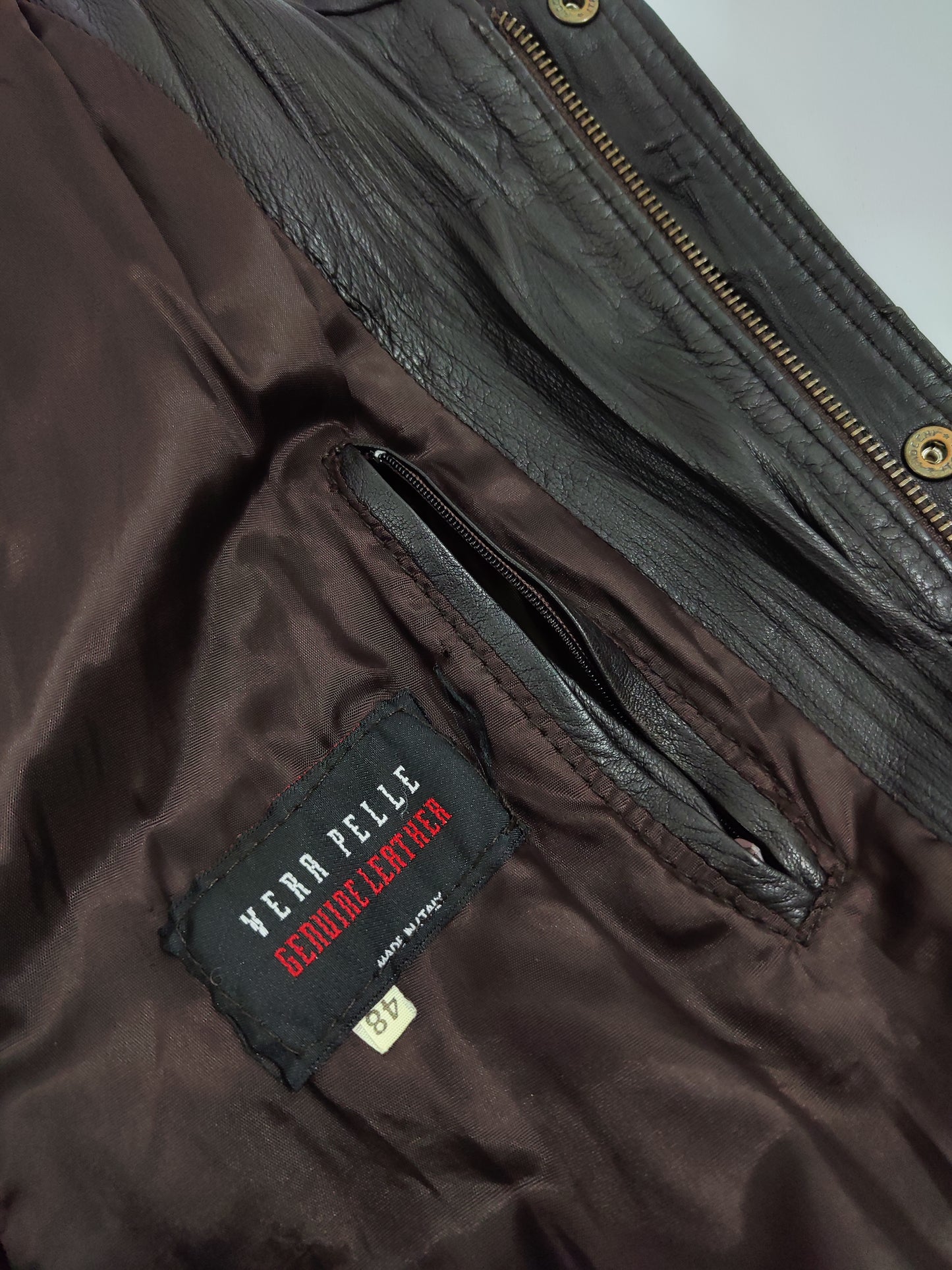 Vintage Leather Bomber