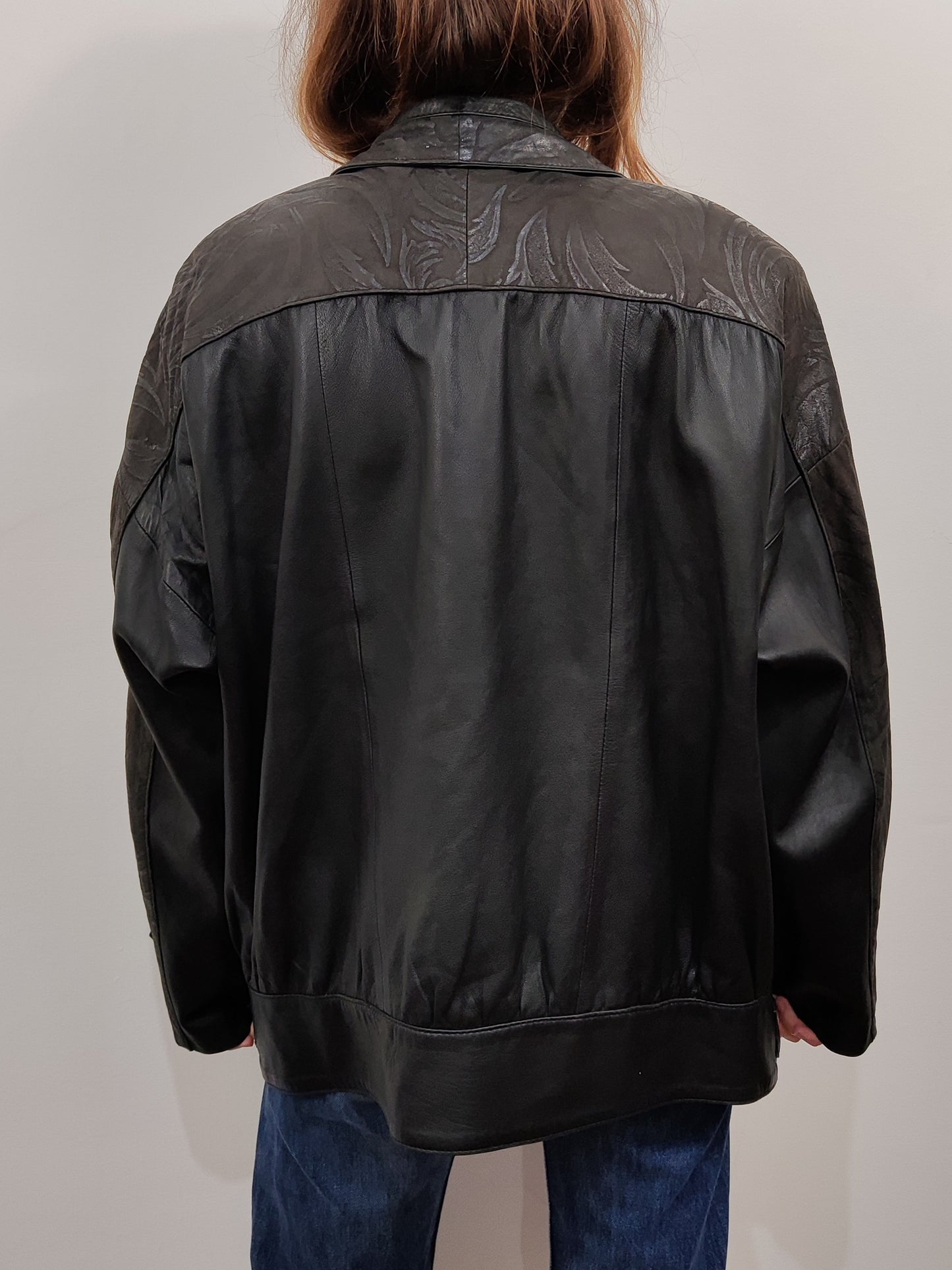 '80s Vintage Leather Bomber