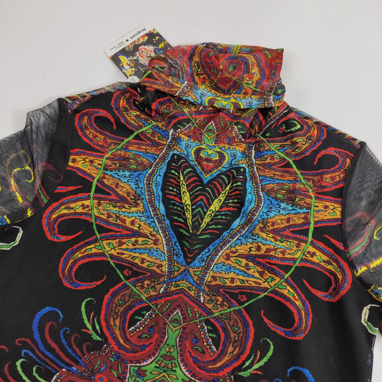 Christian Lacroix X Desigual Turtleneck Mesh Top