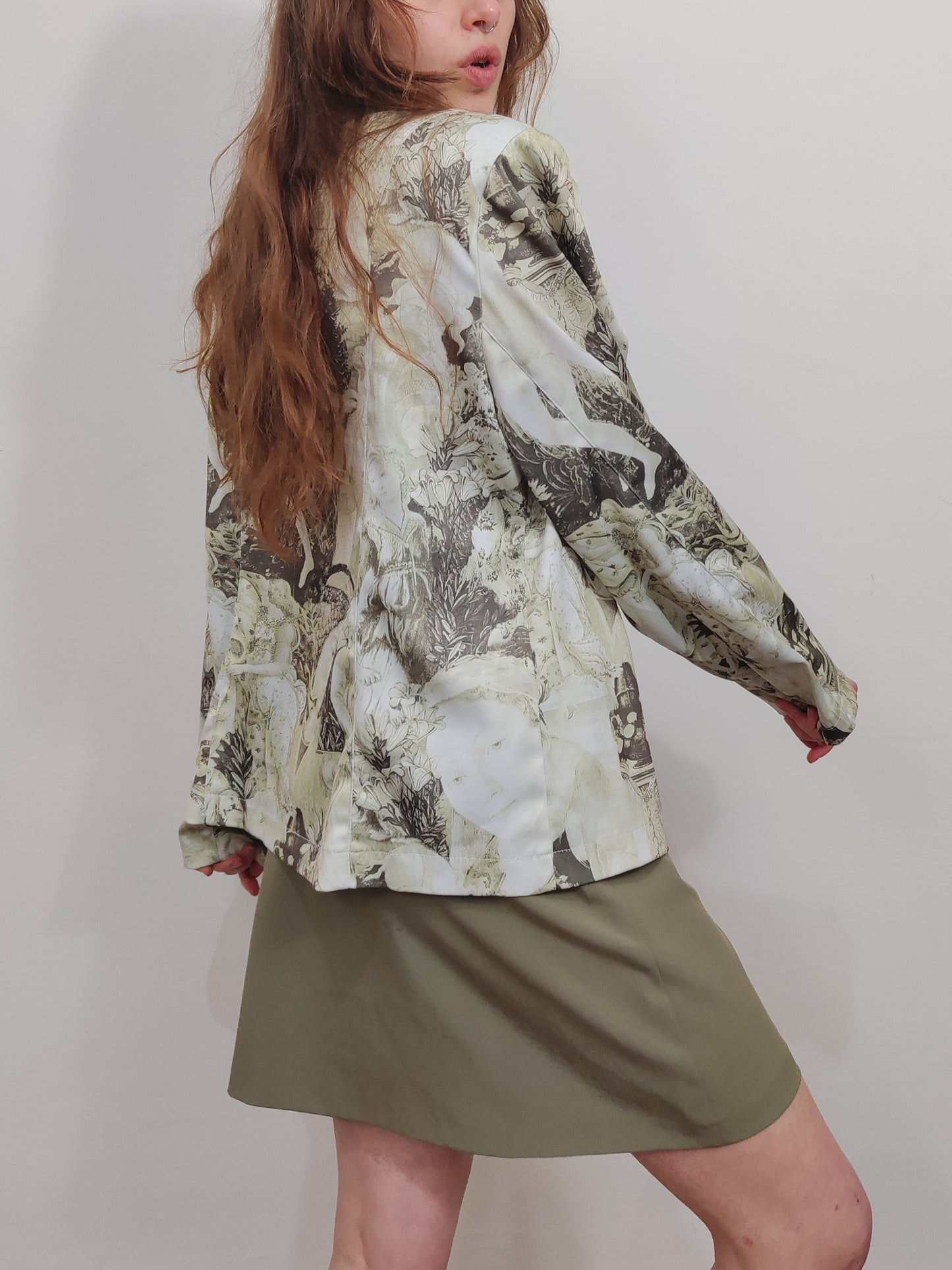 Vintage All-Over Print Jacket