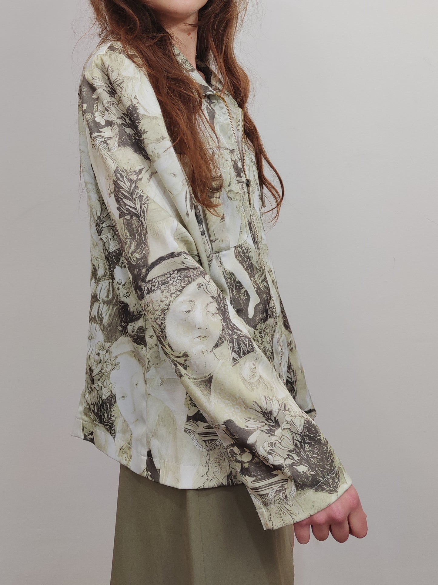 Vintage All-Over Print Jacket