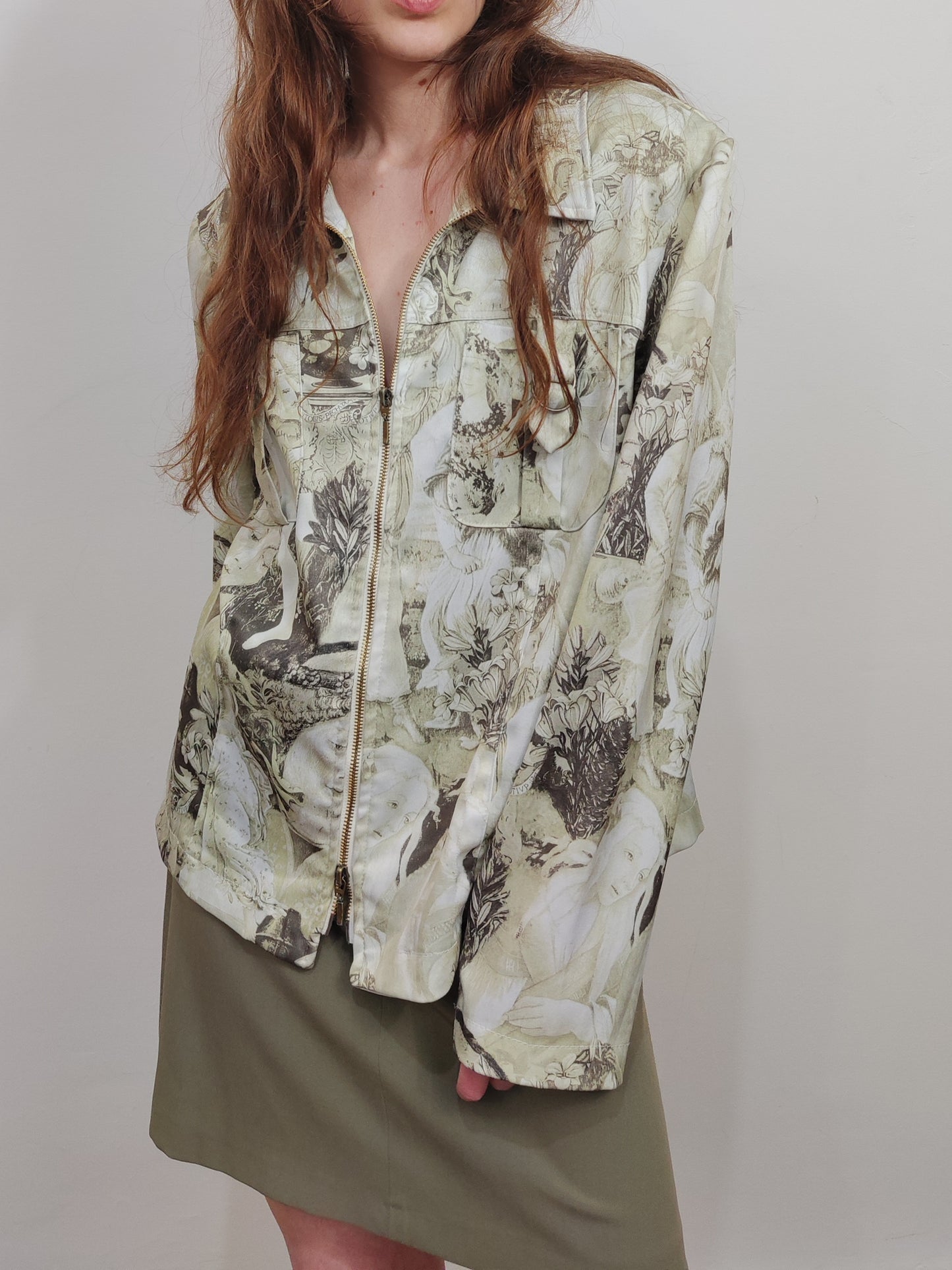 Vintage All-Over Print Jacket