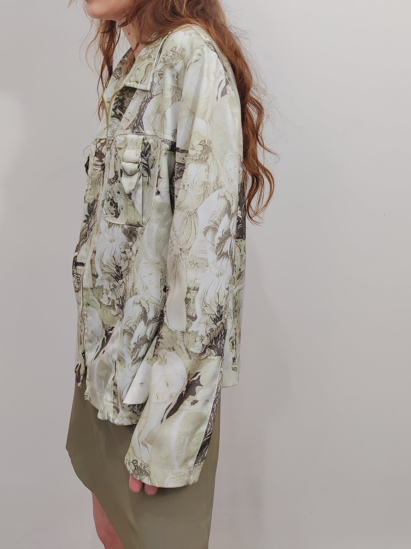 Vintage All-Over Print Jacket