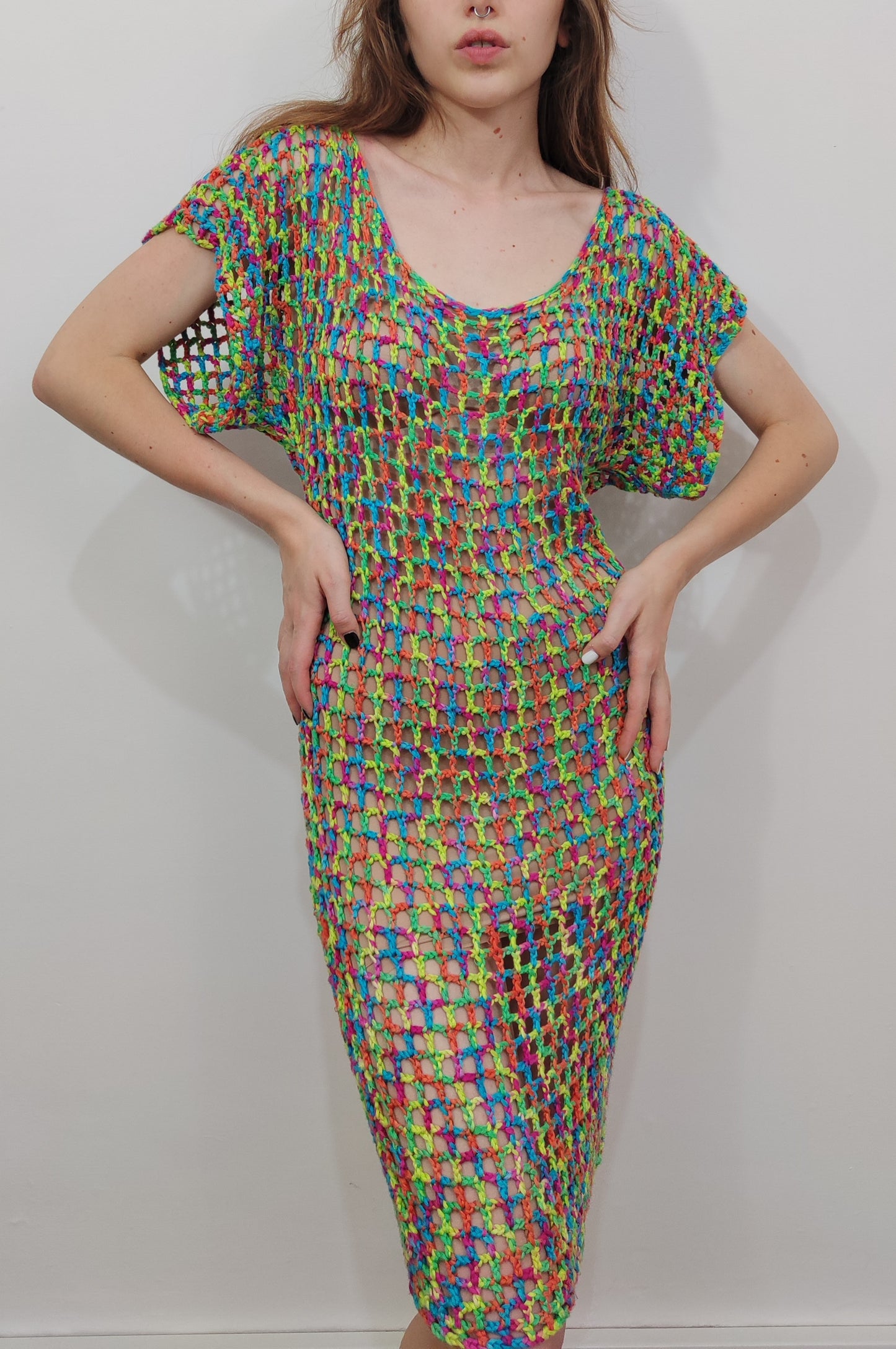 Crochet Fishnet Beachrobe